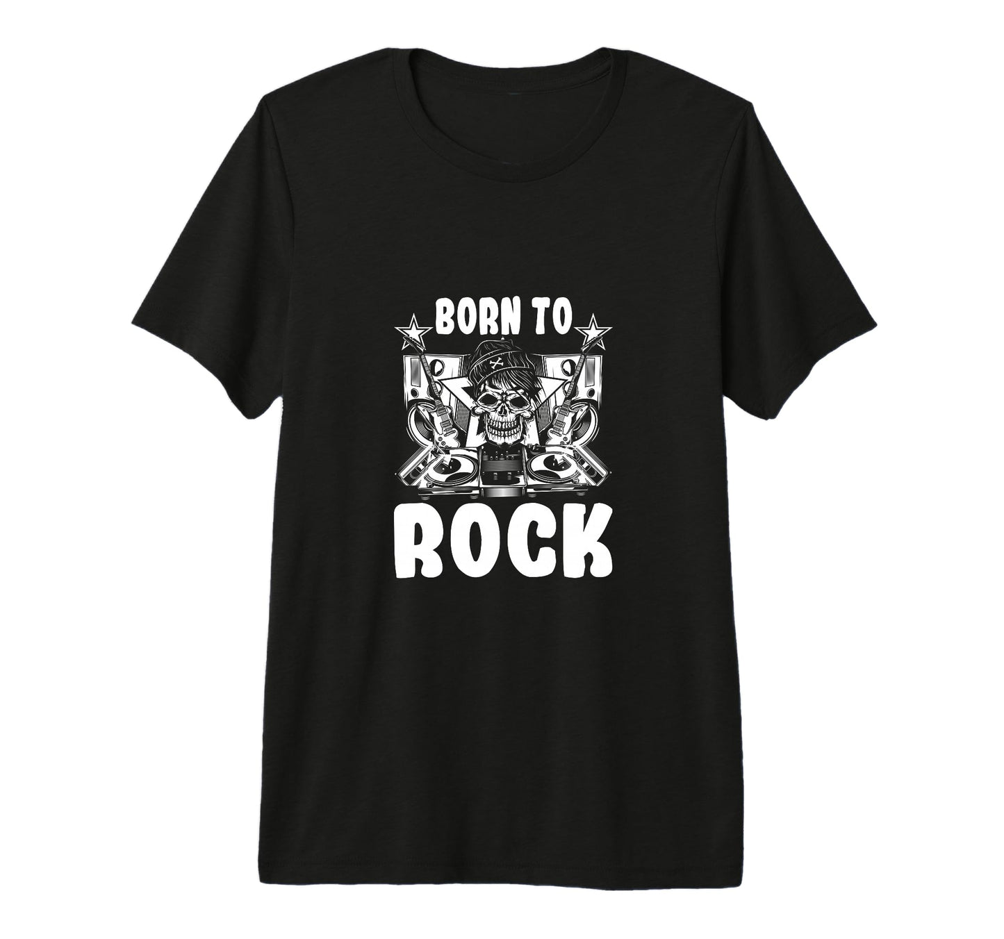 Born To Rock Music Lover Musician T-Shirt - Custom Art Print Men Women - T-Shirt, Sweatshirt, Hoodie
