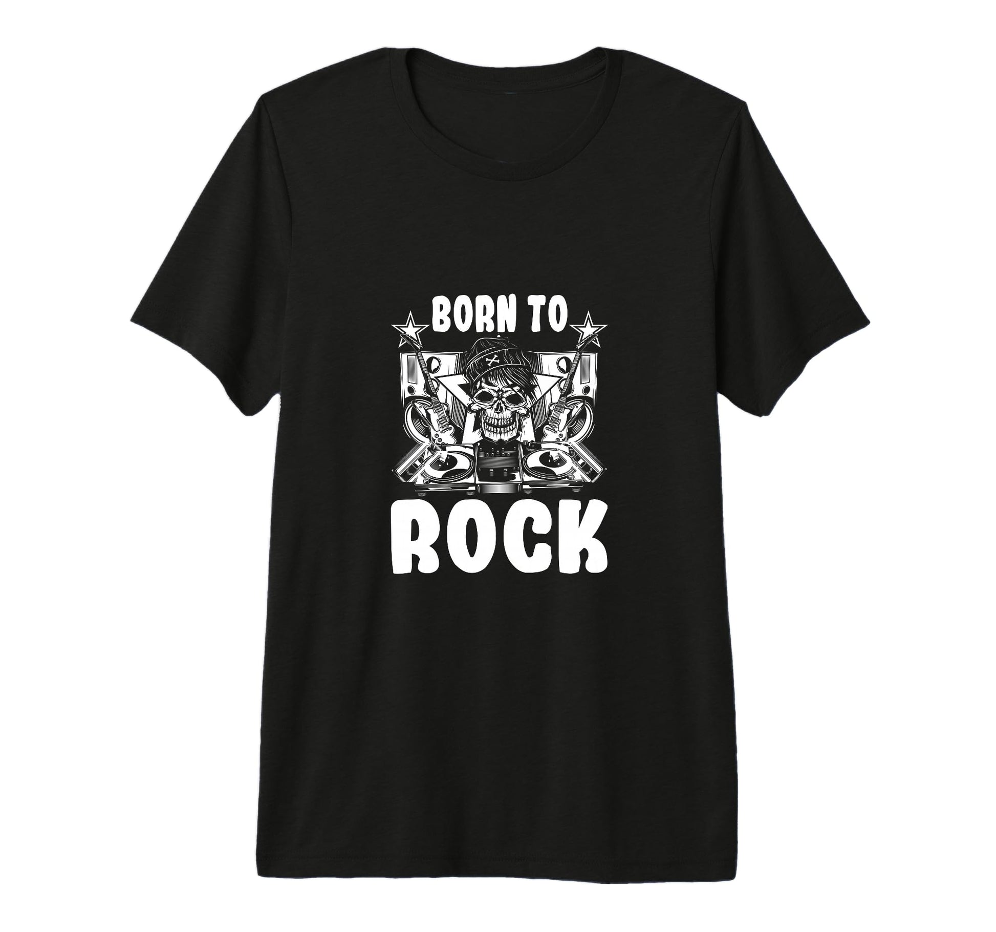 Born To Rock Music Lover Musician T-Shirt - Custom Art Print Men Women - T-Shirt, Sweatshirt, Hoodie