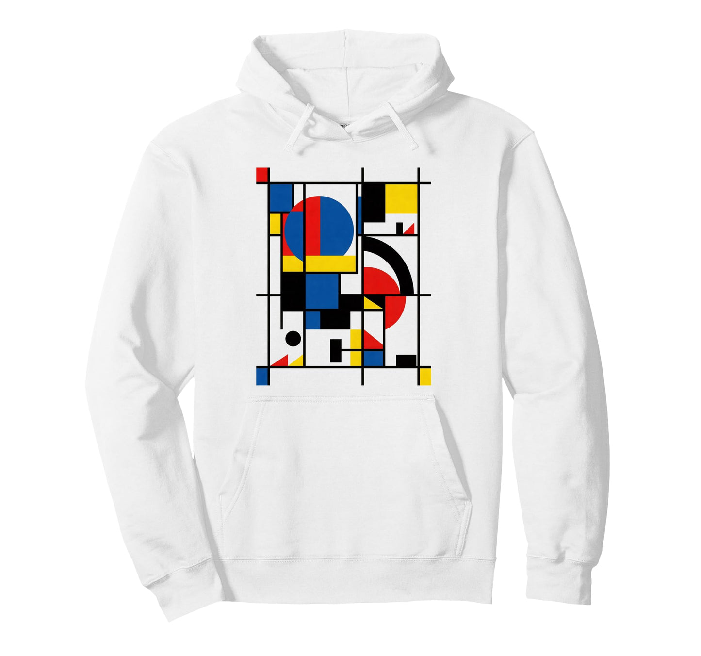 Geometric Pop Art Deco Colorful Hoodie - Minimalist Print Men Women - T-Shirt, Sweatshirt, Hoodie