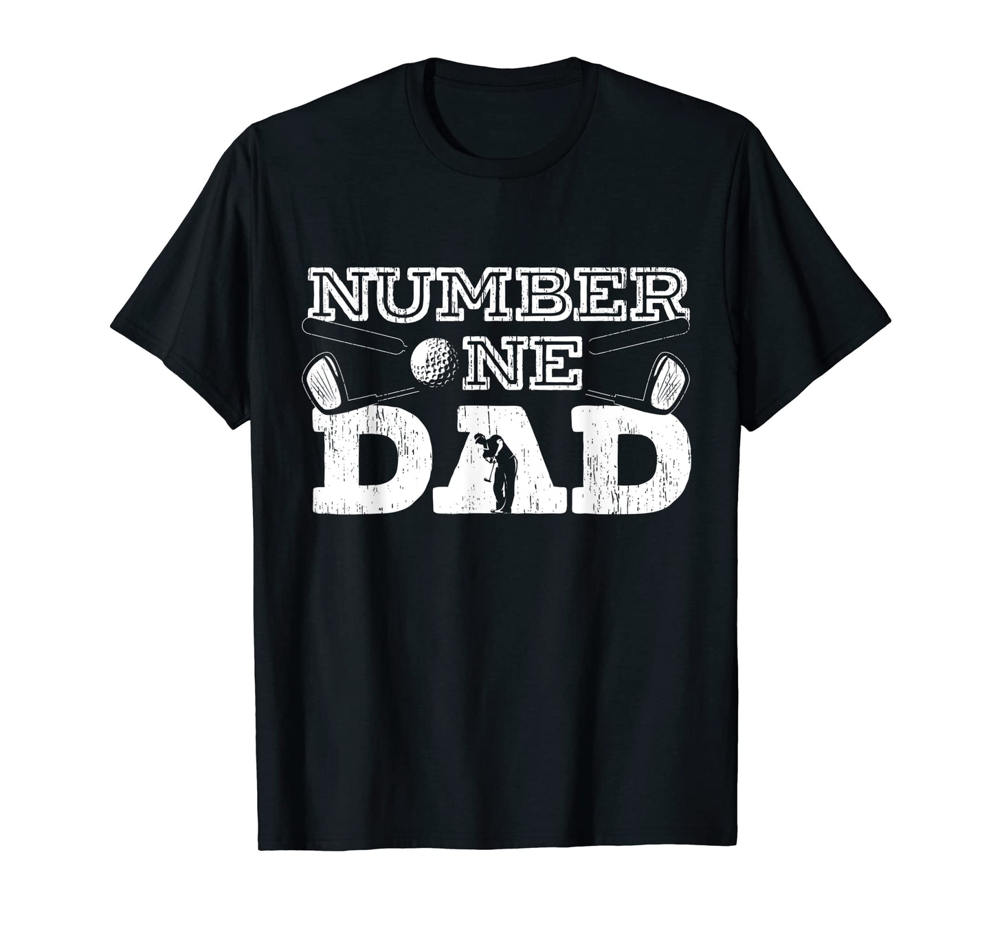Mens Number One Dad Golf Father Golfing T-Shirt - Trendy Graphic Men Women - T-Shirt, Sweatshirt, Hoodie