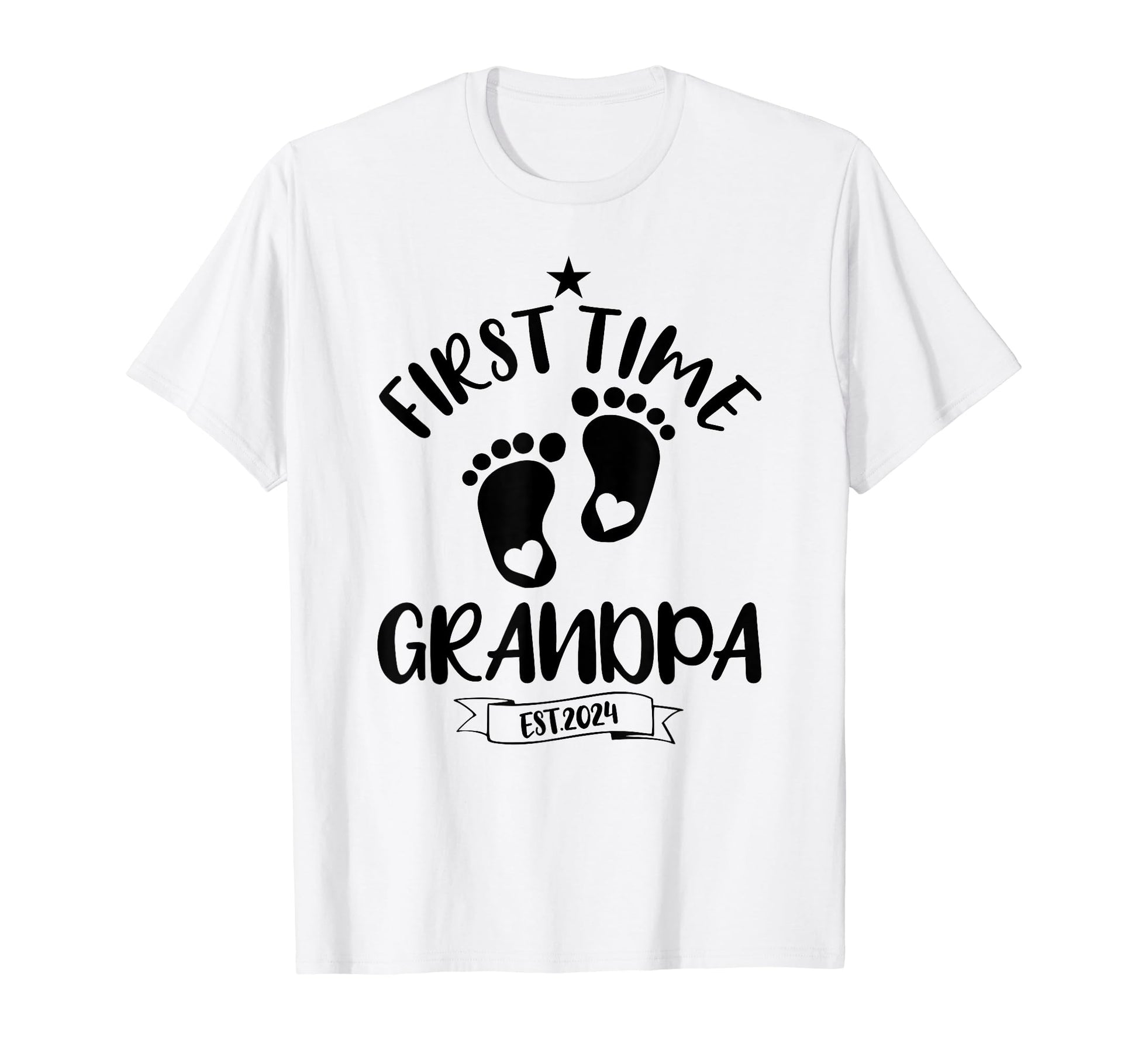 First Time Grandpa 2024 Promoted T-Shirt - Casual Everyday Wear for Adults - T-Shirt, Sweatshirt, Hoodie