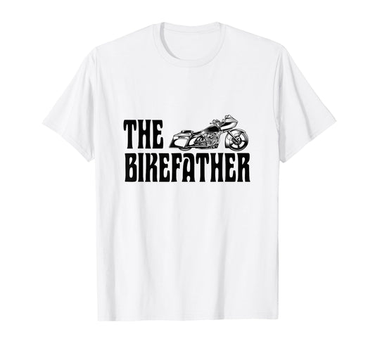 Biker Bikefather Biker Dad Funny T-Shirt - Graphic Print Men Women - T-Shirt, Sweatshirt, Hoodie