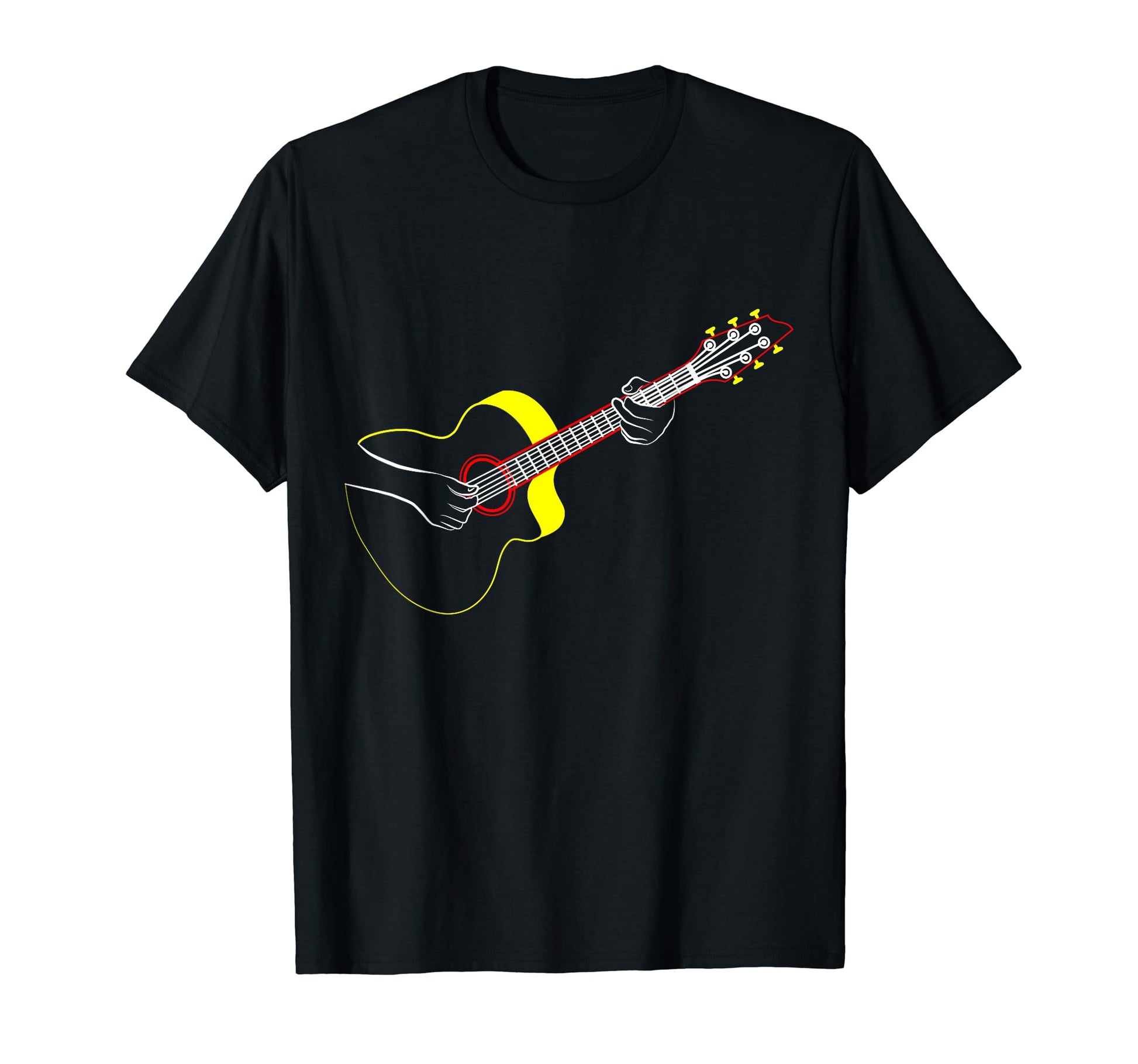 Guitar Player Guitarist Gift Mens T-Shirt - Custom Art Print Men Women - T-Shirt, Sweatshirt, Hoodie