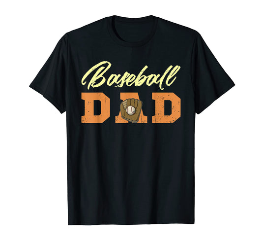 Baseball Fathers Day Parent Glove T-Shirt - Minimalist Print for Adults - T-Shirt, Sweatshirt, Hoodie