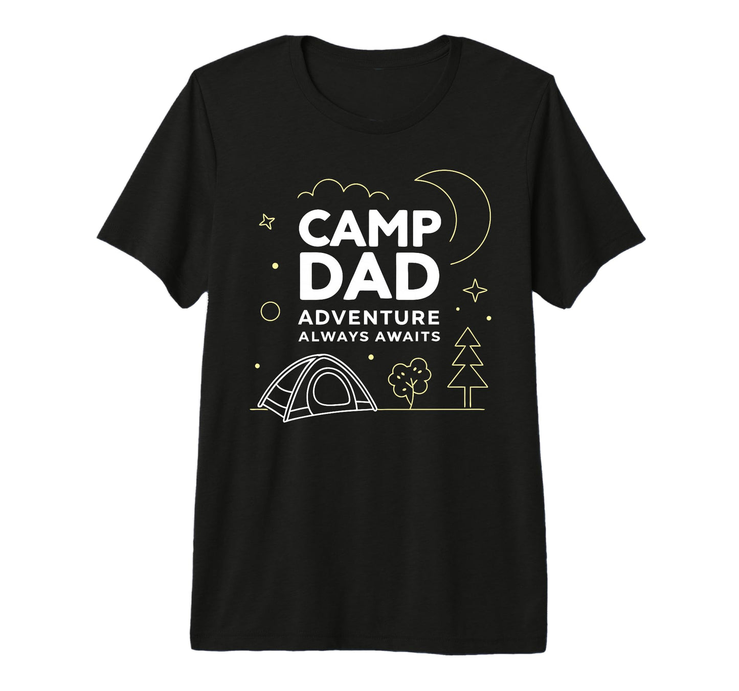 Mens Camp Dad Fathers Day Tri Blend T-Shirt - Novelty Apparel for Adults - T-Shirt, Sweatshirt, Hoodie