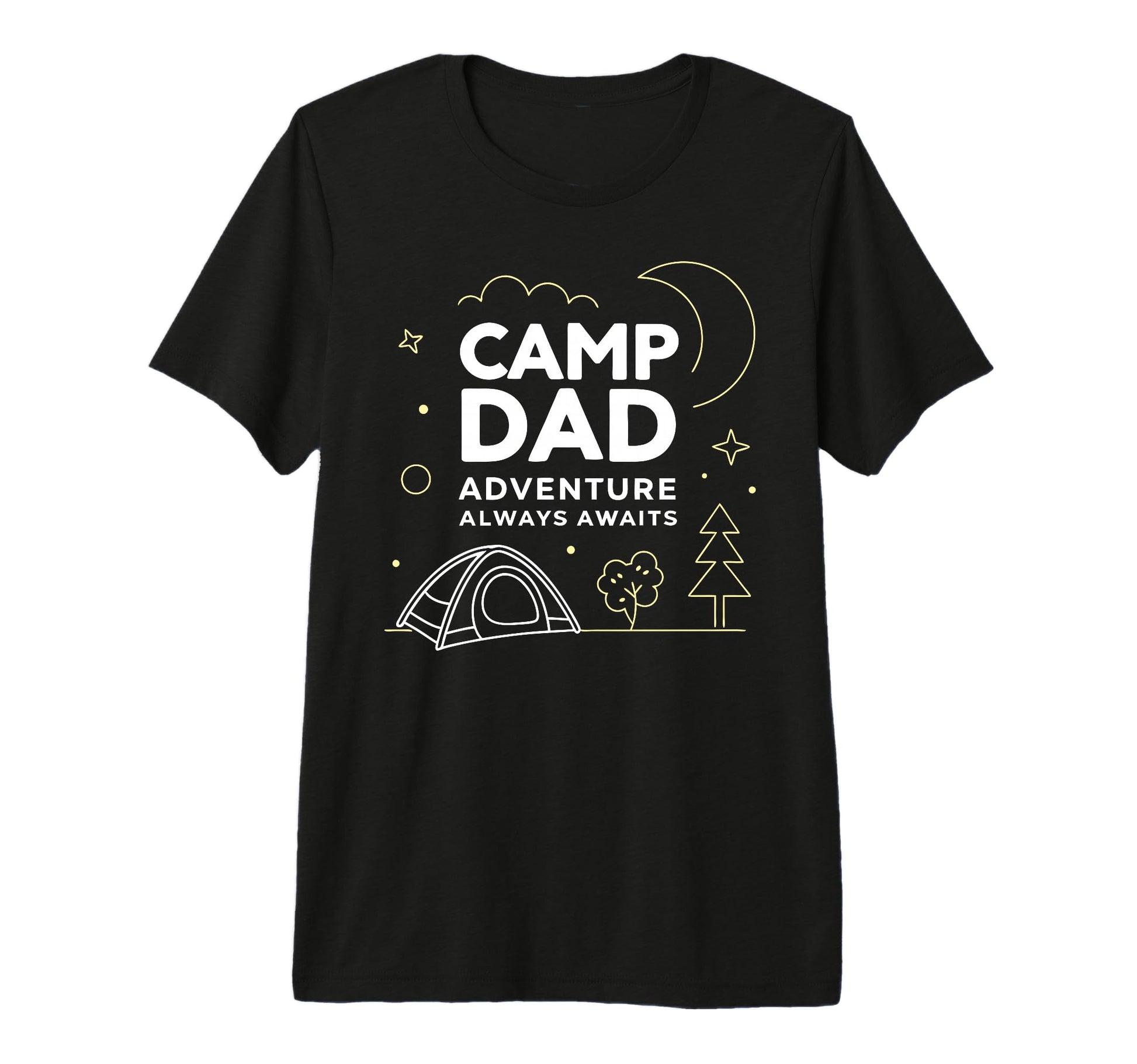 Mens Camp Dad Fathers Day Tri Blend T-Shirt - Novelty Apparel for Adults - T-Shirt, Sweatshirt, Hoodie