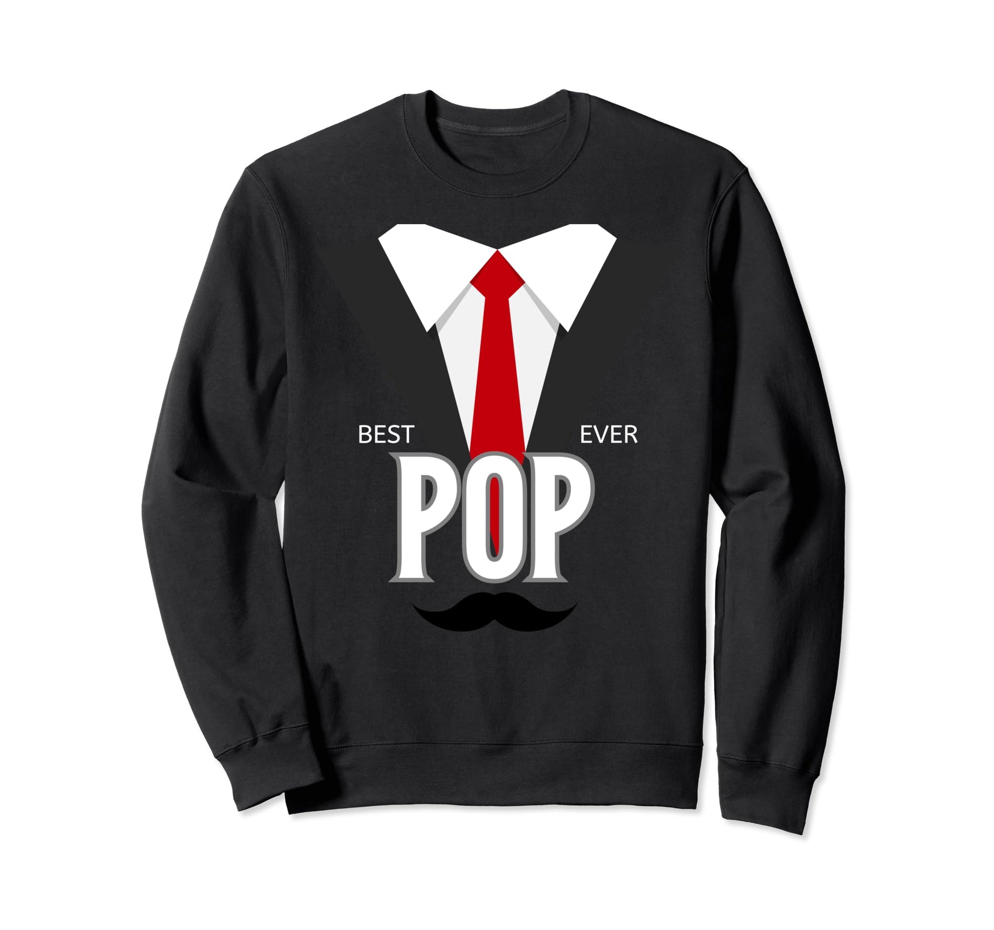 Best Pop Ever Funny Fathers Day Sweatshirt - Minimalist Print for Adults - T-Shirt, Sweatshirt, Hoodie