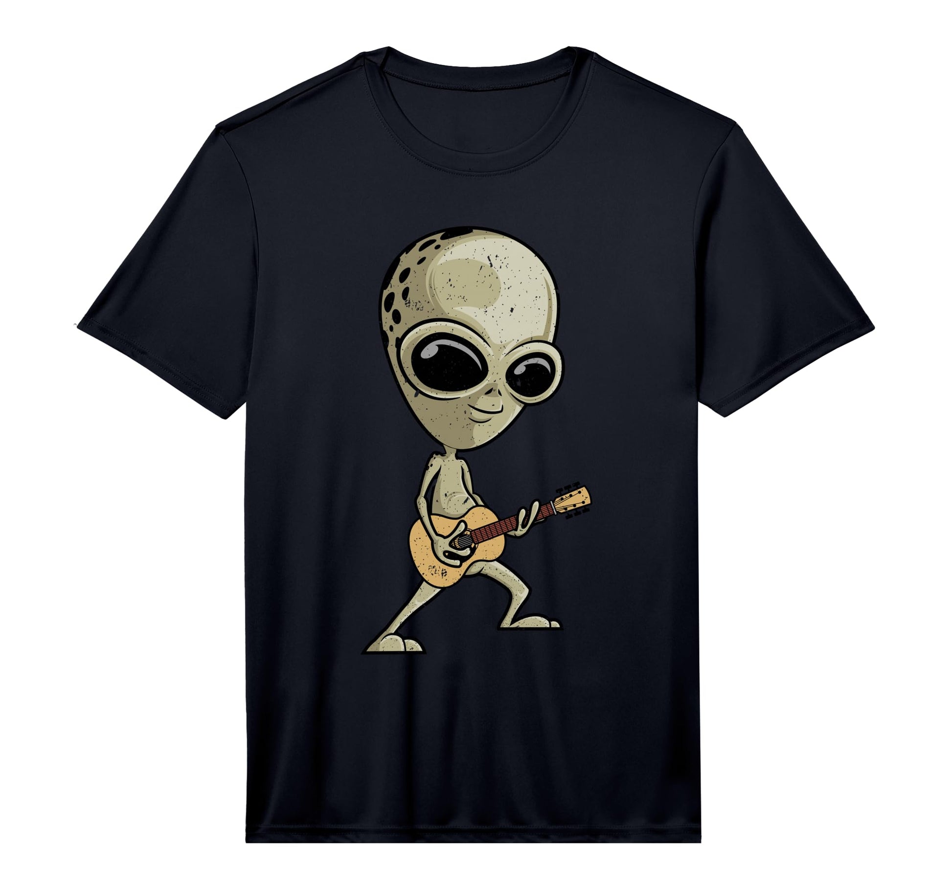 Alien Guitarist Ufo Guitar Player Music T-Shirt - Unique Graphic Unisex - T-Shirt, Sweatshirt, Hoodie
