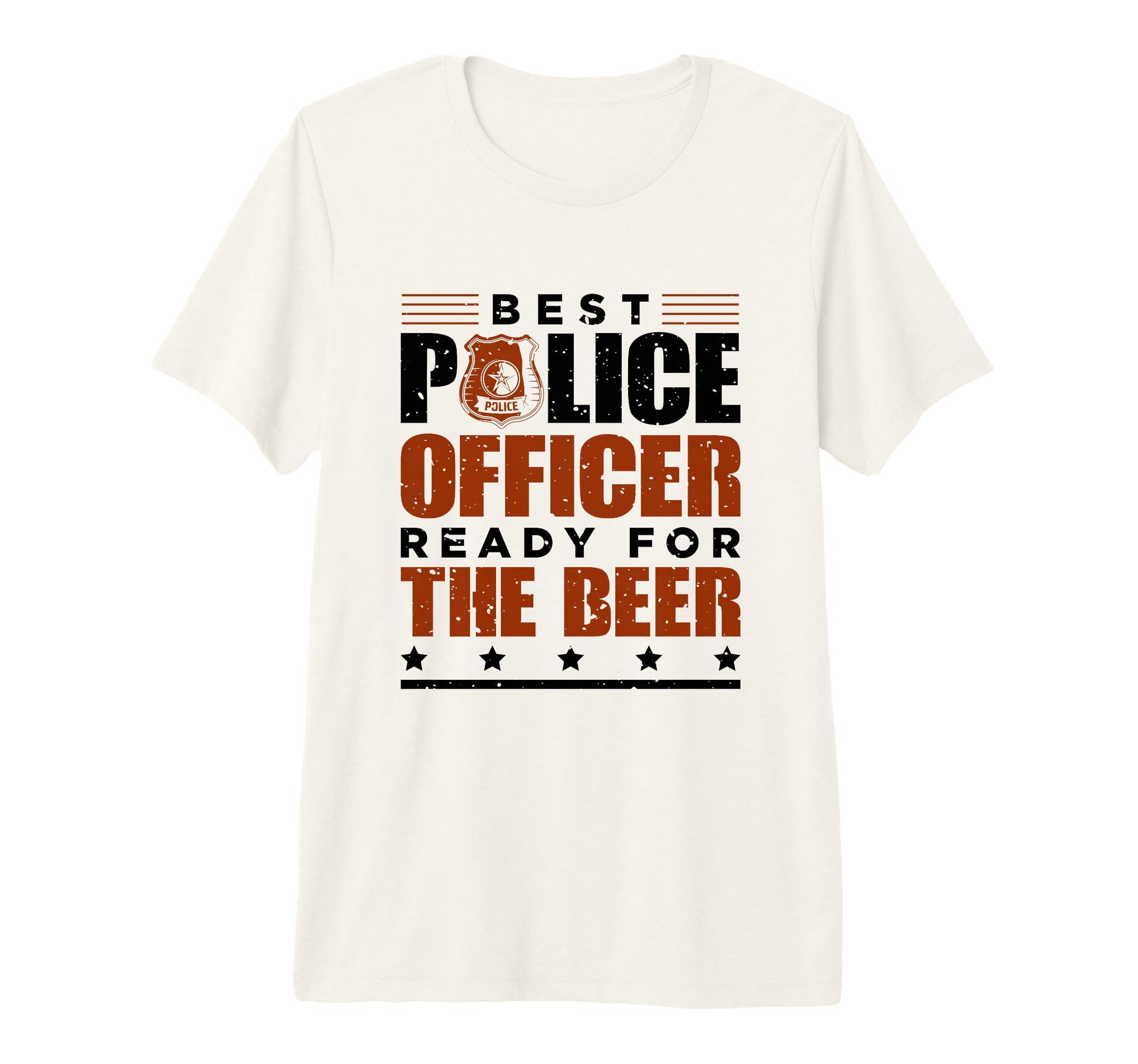 Thin Blue Line Best Police Officer T-Shirt - Fun Novelty Design for Adults - T-Shirt, Sweatshirt, Hoodie