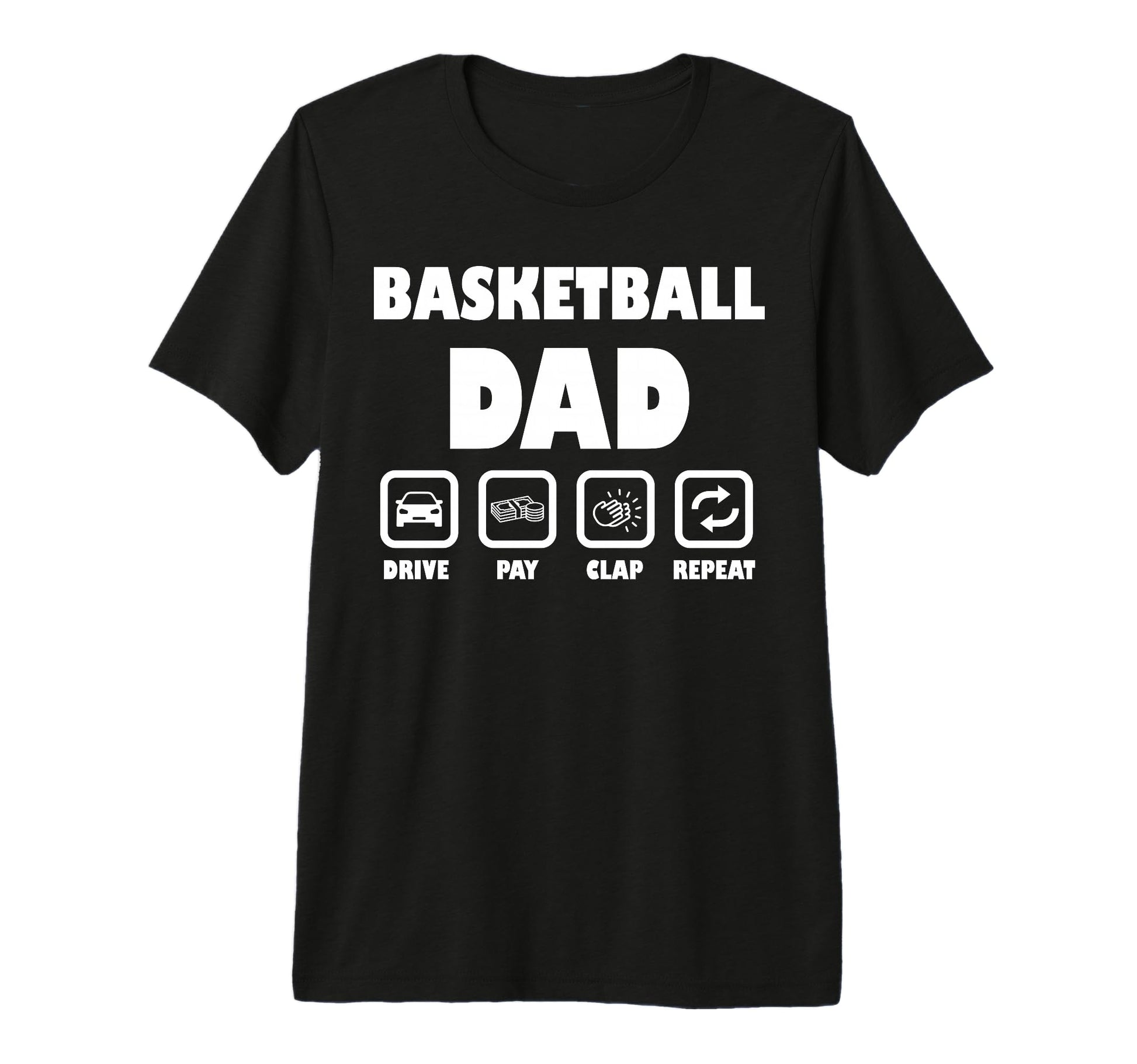 Basketball Dad Sport Supporting T-Shirt - Fun Novelty Design for Adults - T-Shirt, Sweatshirt, Hoodie