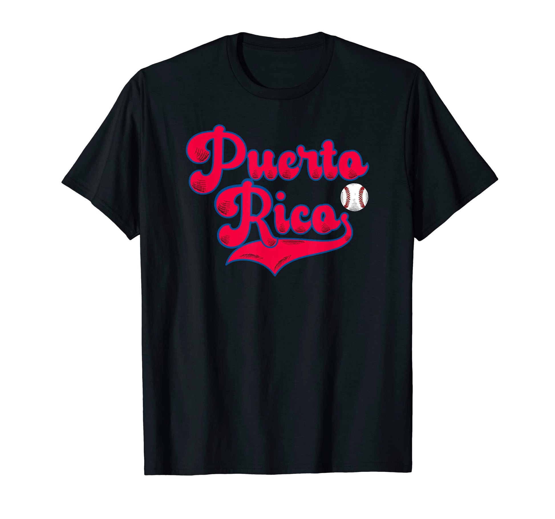 Puerto Rico Baseball Pride Red Boricua T-Shirt - Graphic Print for Adults - T-Shirt, Sweatshirt, Hoodie