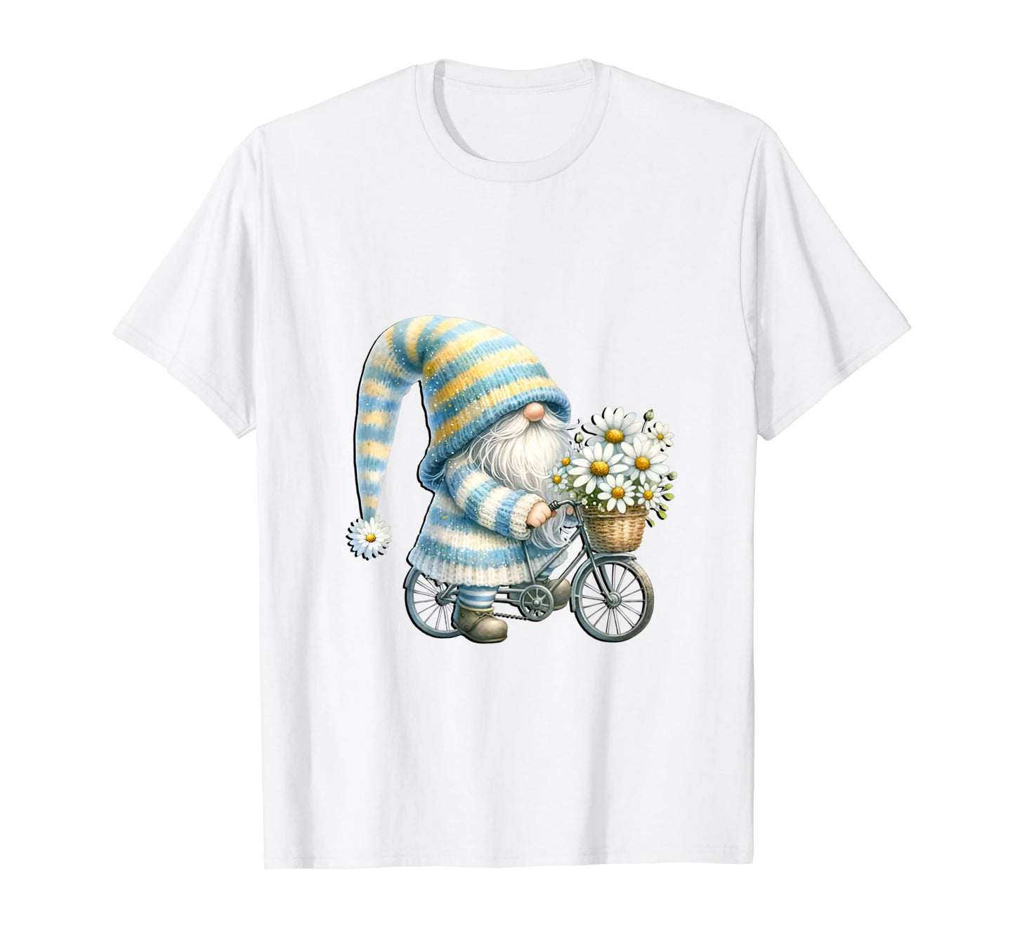 Funny Bike Riding Gnome Grandpa And T-Shirt - Aesthetic Graphic Unisex - T-Shirt, Sweatshirt, Hoodie