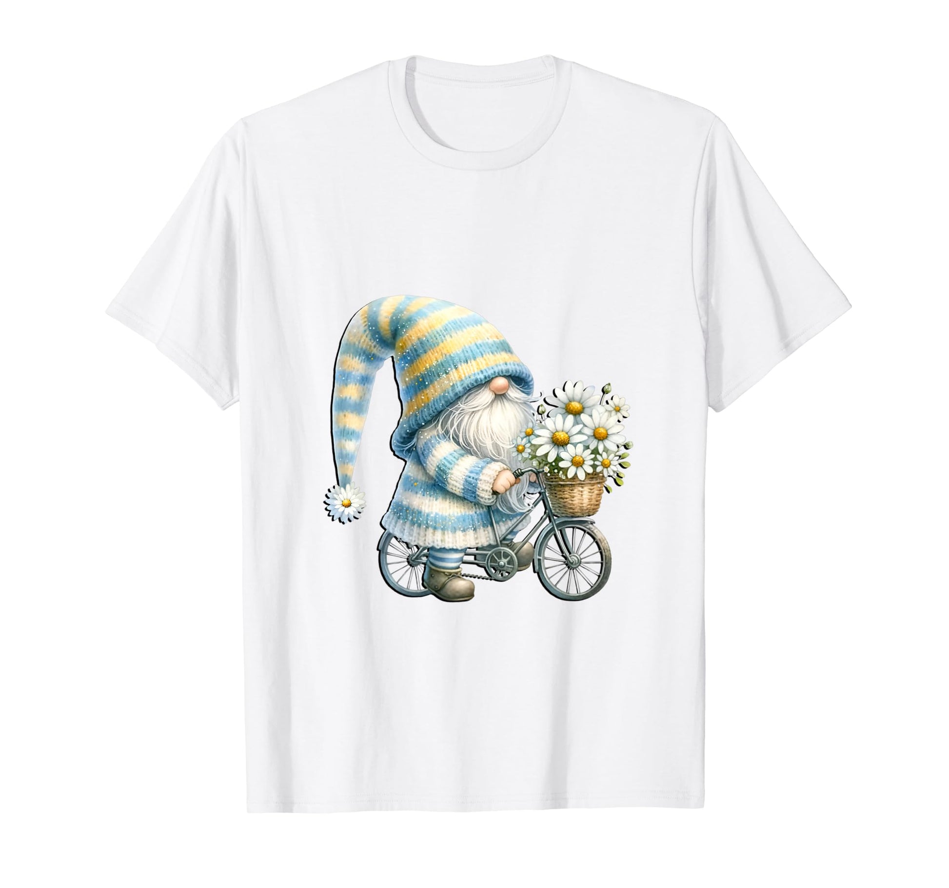 Funny Bike Riding Gnome Grandpa And T-Shirt - Aesthetic Graphic Unisex - T-Shirt, Sweatshirt, Hoodie