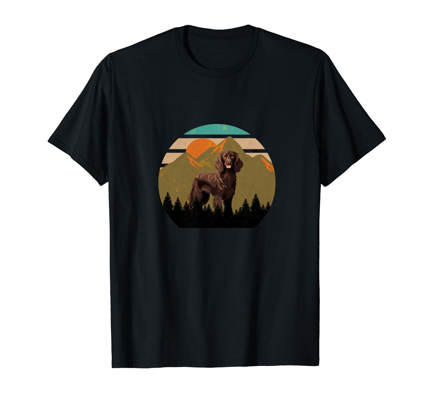 Boykin Dog Sunset Distressed Hiking T-Shirt - Novelty Apparel Men Women - T-Shirt, Sweatshirt, Hoodie