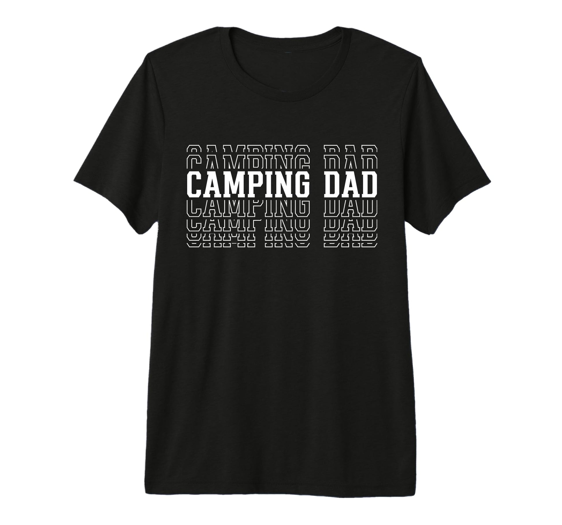 Camping Dad Funny Layered Text Father T-Shirt - Unique Graphic for Adults - T-Shirt, Sweatshirt, Hoodie