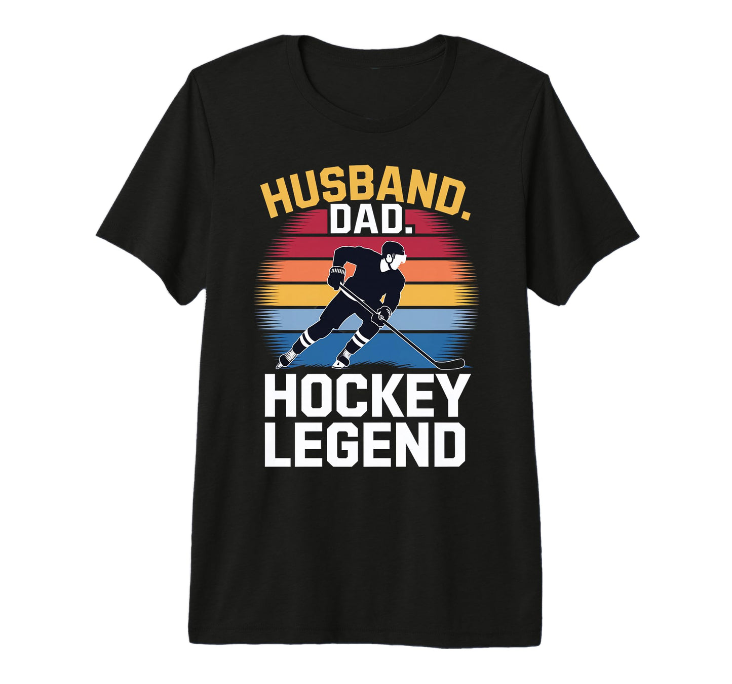 Hockey Legend Dads Tri Blend T-Shirt - Custom Art Print Men Women - T-Shirt, Sweatshirt, Hoodie