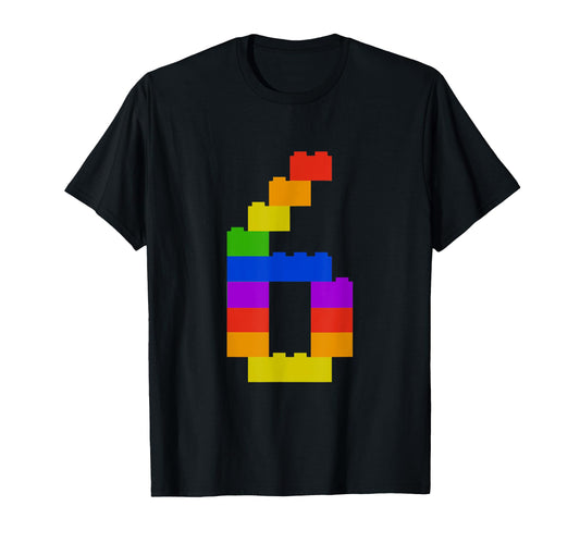 6Th Birthday This Little Builder Is 6 T-Shirt - Trendy Graphic Men Women - T-Shirt, Sweatshirt, Hoodie
