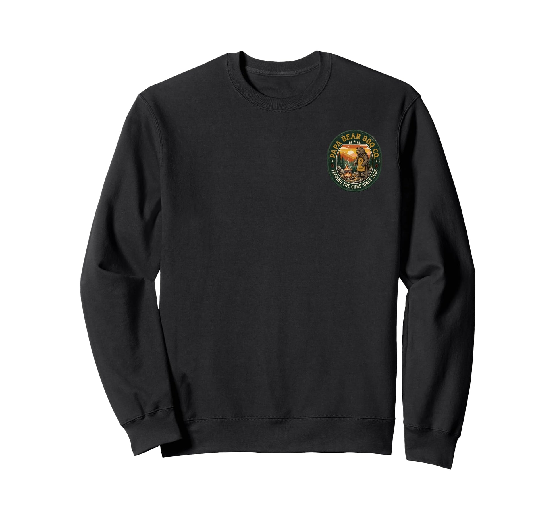 Feeding Cubs Since 2026 Papa Bear Bbq Sweatshirt - Custom Art Print Unisex - T-Shirt, Sweatshirt, Hoodie