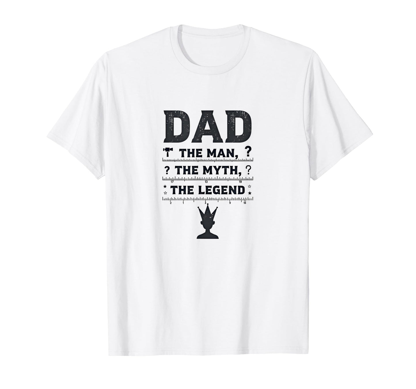Funny Dads Dad Myth Legend Crown Gift T-Shirt - Aesthetic Graphic Unisex - T-Shirt, Sweatshirt, Hoodie