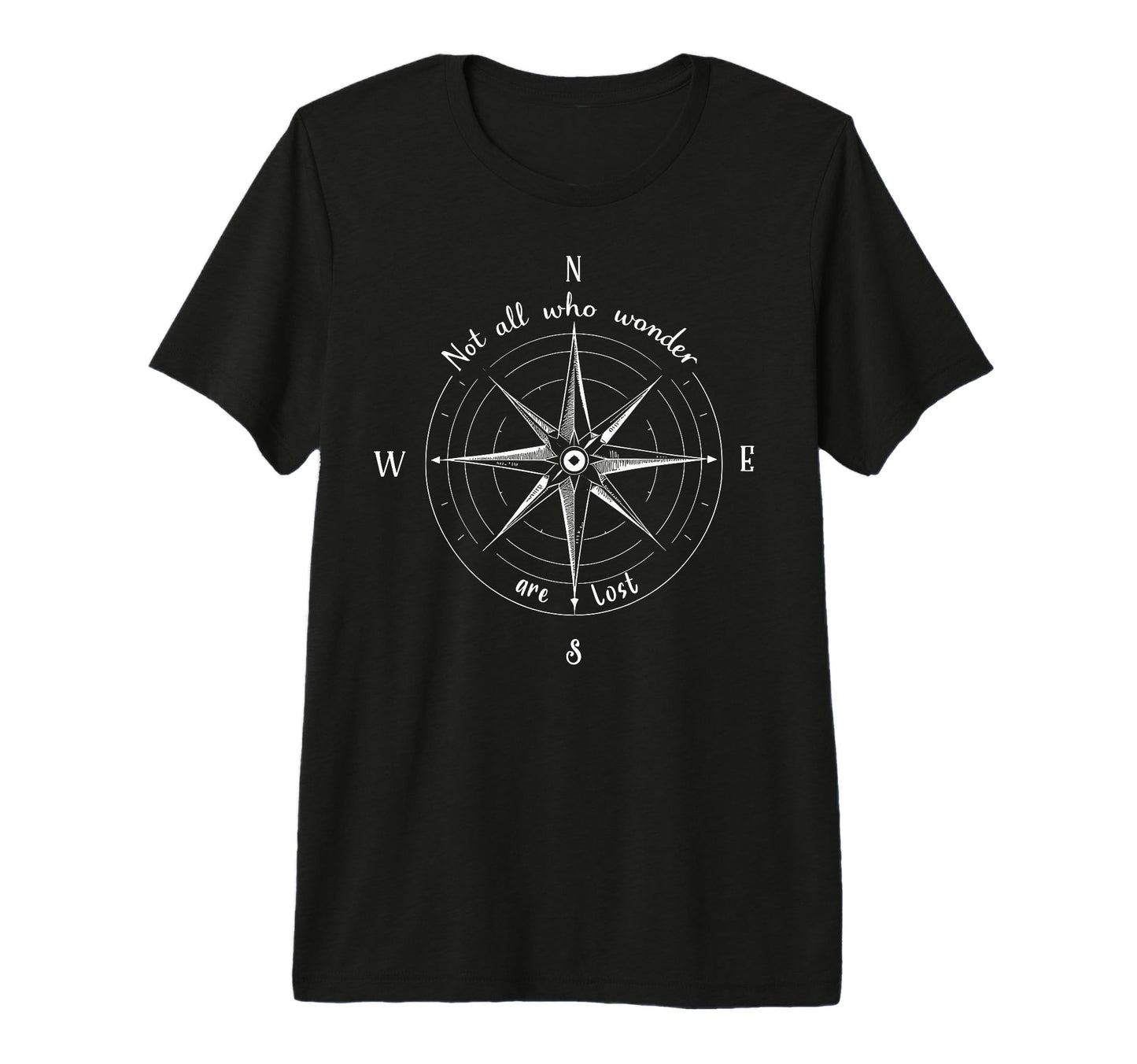 Not All Who Wander Lost Camping Hiking T-Shirt - Unique Graphic for Adults - T-Shirt, Sweatshirt, Hoodie