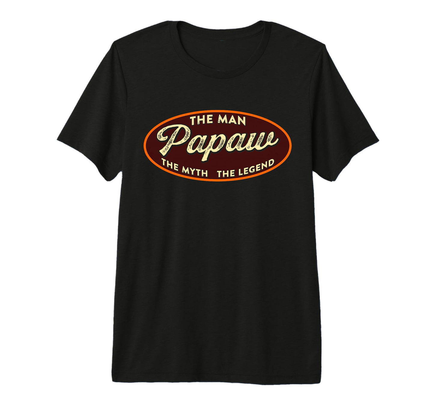 Mens Papaw Myth Legend Dad Grandpa Tri Blend T-Shirt - Graphic Print Unisex - T-Shirt, Sweatshirt, Hoodie