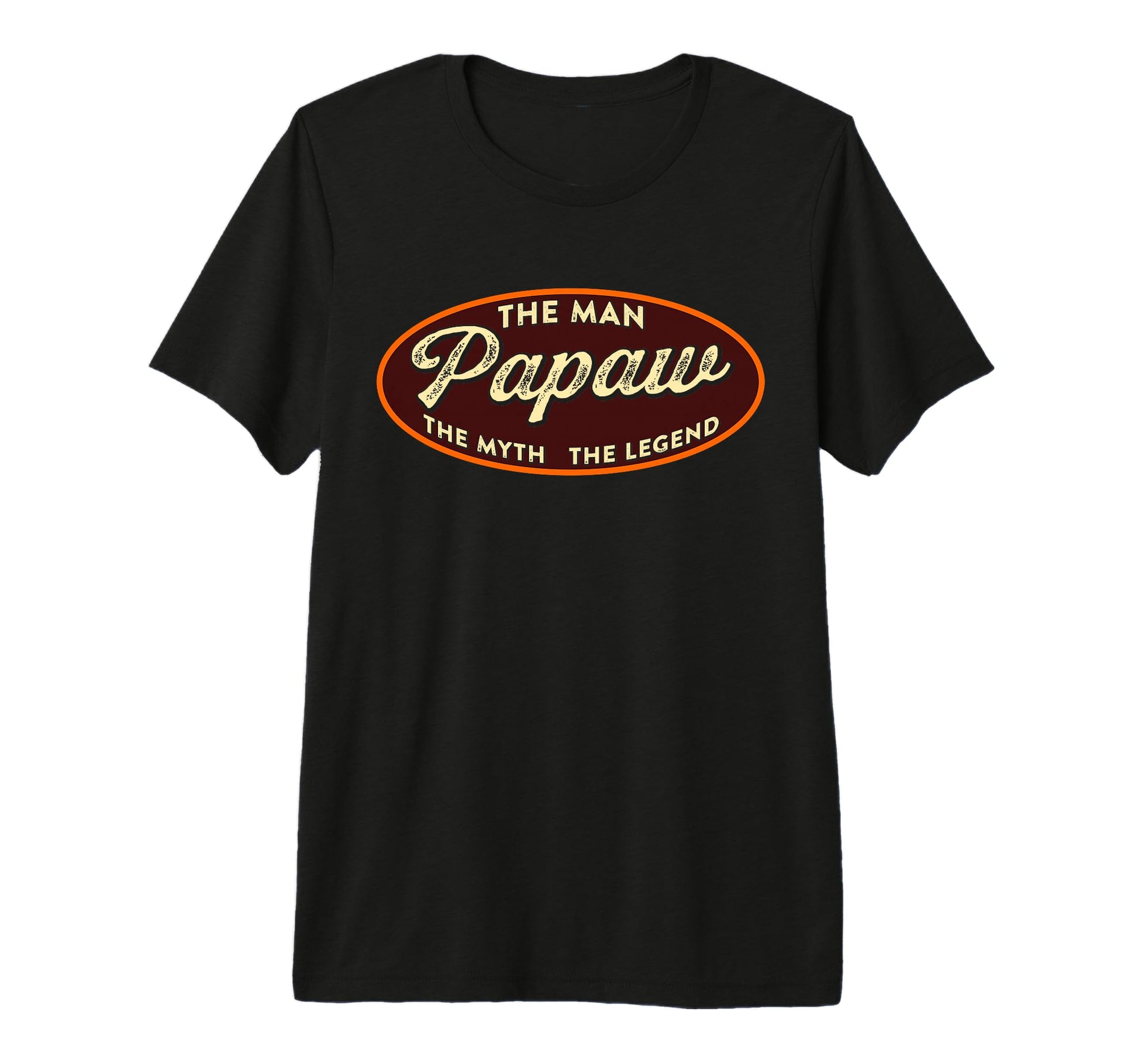 Mens Papaw Myth Legend Dad Grandpa Tri Blend T-Shirt - Graphic Print Unisex - T-Shirt, Sweatshirt, Hoodie