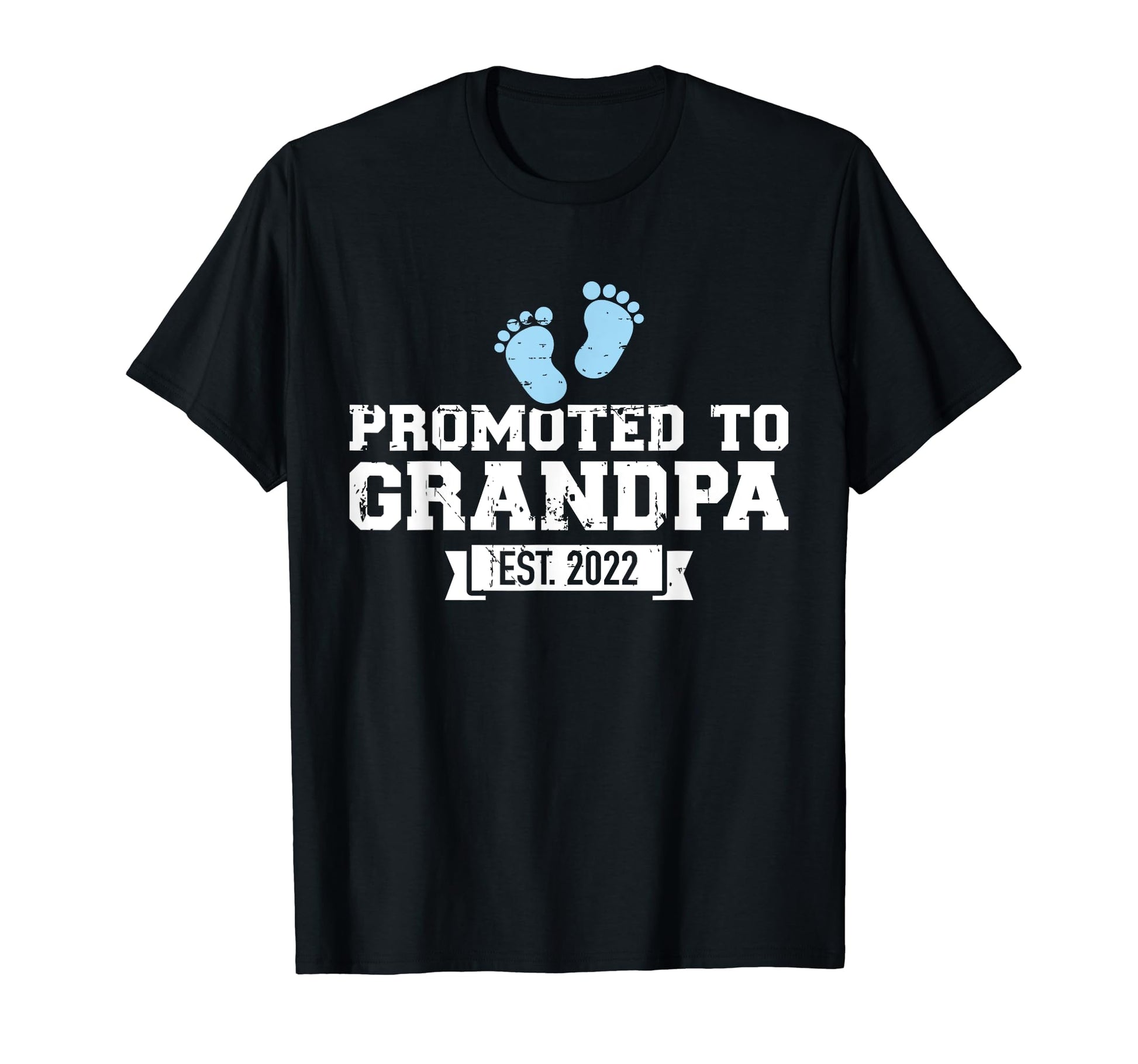 Promoted To Grandpa Est 2022 T-Shirt - Custom Art Print Unisex - T-Shirt, Sweatshirt, Hoodie