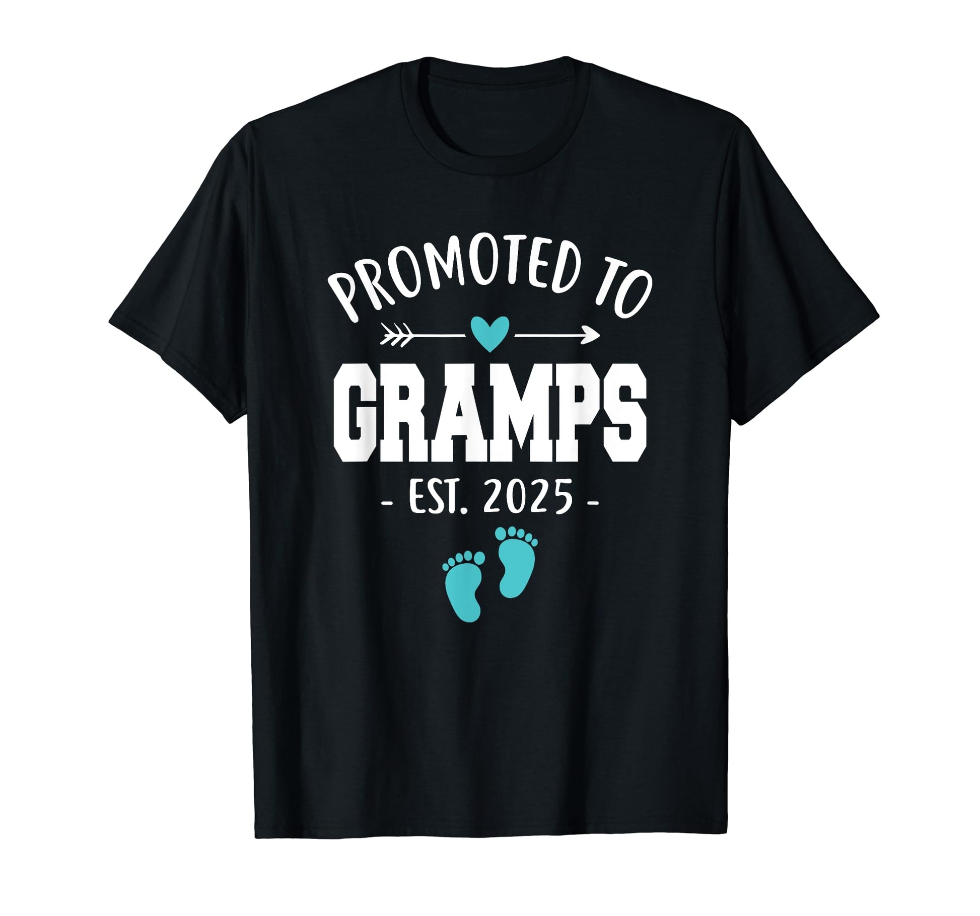 Mens Promoted To Gramps Est 2025 Funny T-Shirt - Unique Graphic Unisex - T-Shirt, Sweatshirt, Hoodie