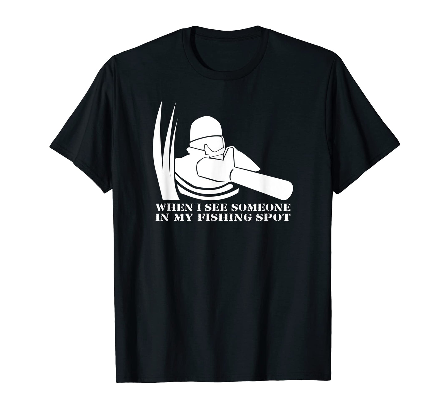 Fishing Spot Sniper Rifle Dad Joke T-Shirt - Streetwear Style Men Women - T-Shirt, Sweatshirt, Hoodie