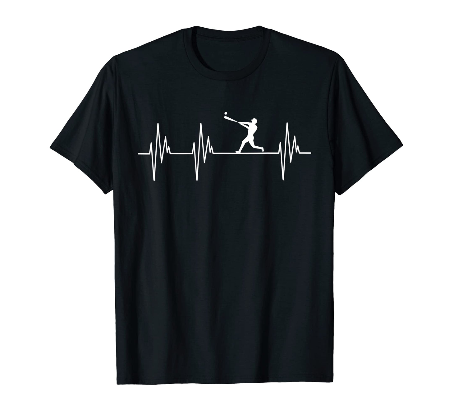 Baseball Player Heartbeat Sports Lover T-Shirt - Streetwear Style Unisex - T-Shirt, Sweatshirt, Hoodie