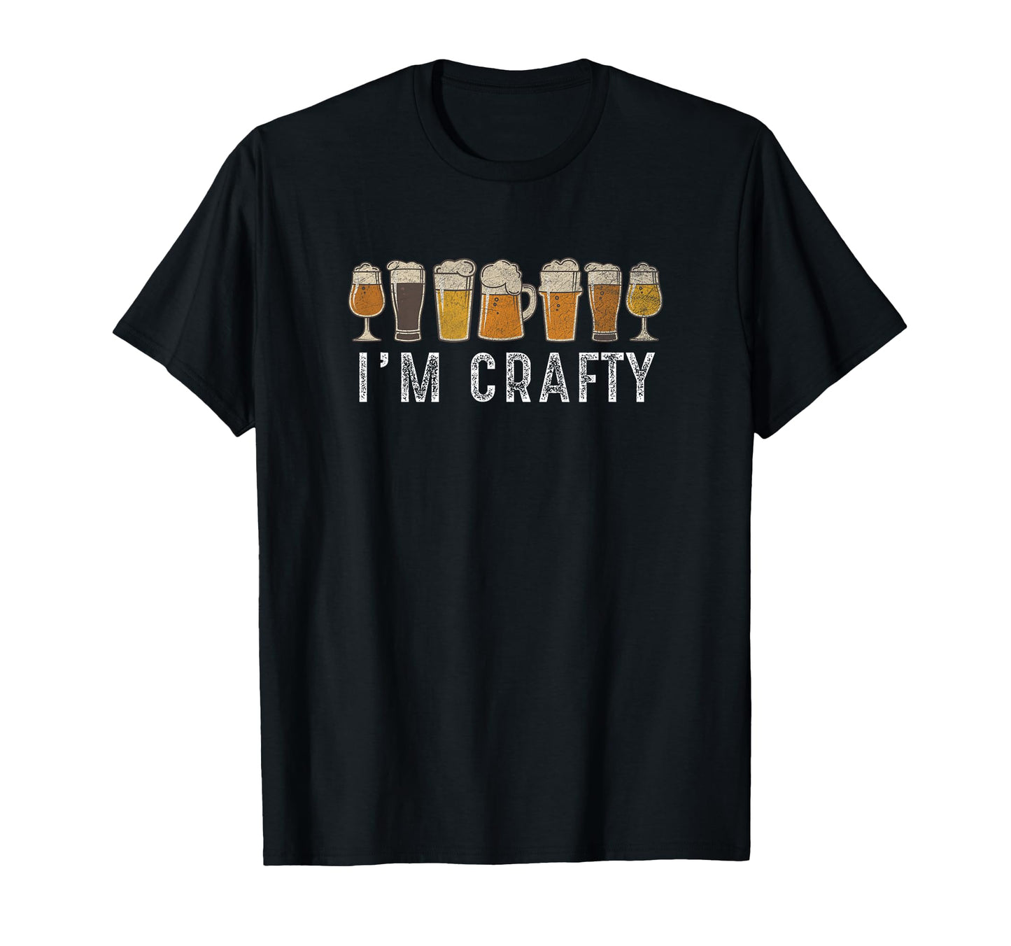 Craft Beer Art Im Crafty Home Brew T-Shirt - Novelty Apparel for Adults - T-Shirt, Sweatshirt, Hoodie