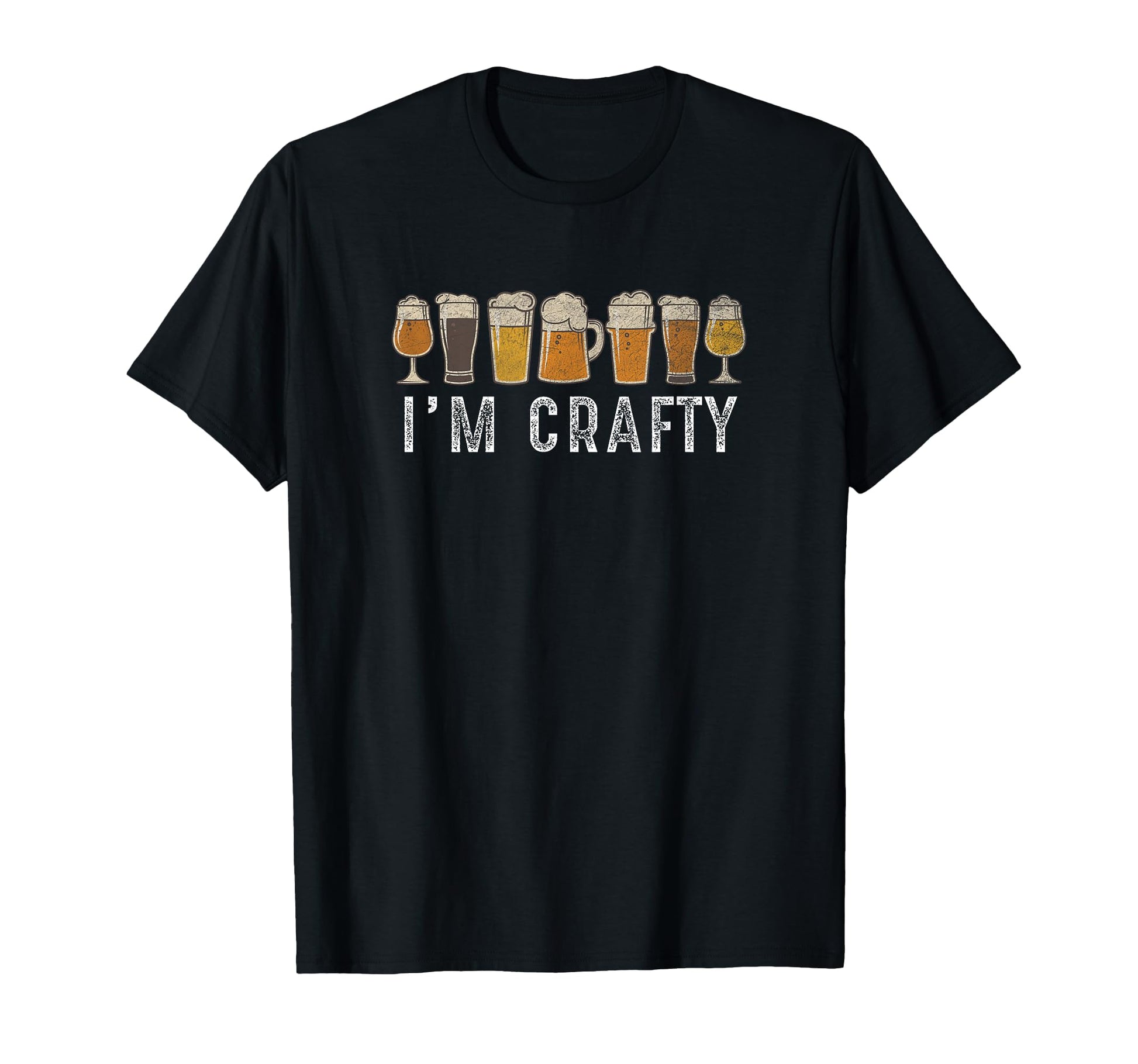 Craft Beer Art Im Crafty Home Brew T-Shirt - Novelty Apparel for Adults - T-Shirt, Sweatshirt, Hoodie