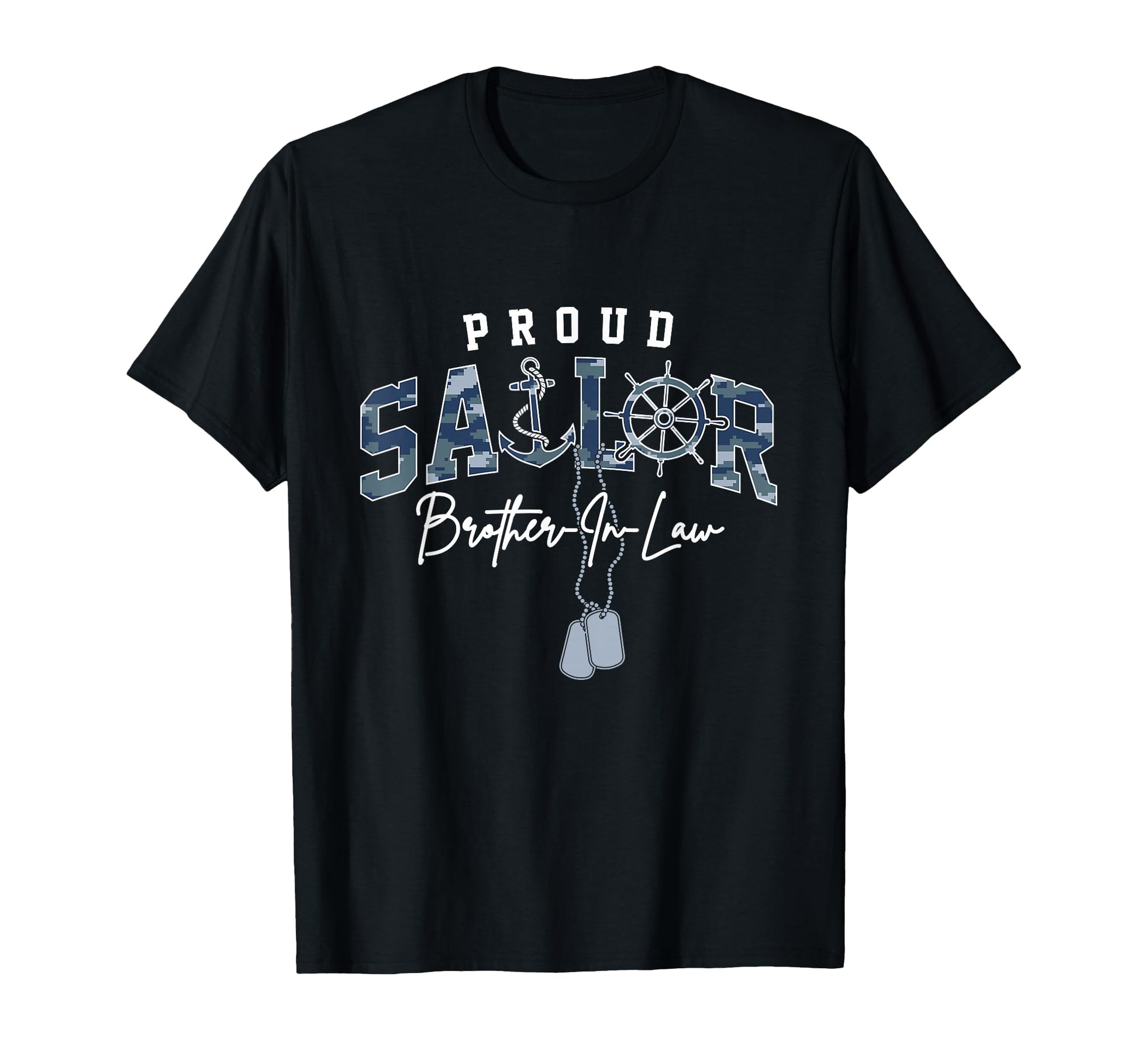 Proud Sailor Brother Law Us Naval T-Shirt - Minimalist Print for Adults - T-Shirt, Sweatshirt, Hoodie
