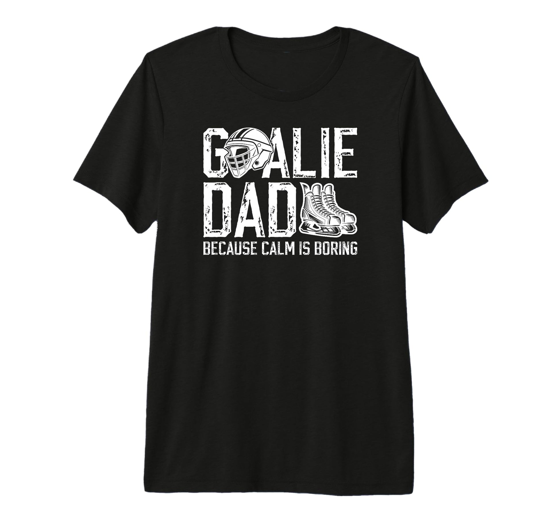 Mens Funny Hockey Goalie Dad Ice T-Shirt - Trendy Graphic for Adults - T-Shirt, Sweatshirt, Hoodie