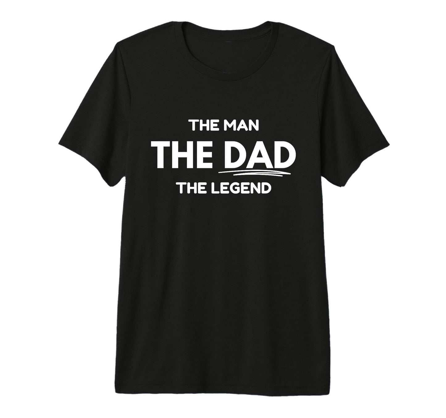 Dad Myth Legend Tri Blend T-Shirt - Minimalist Print Unisex - T-Shirt, Sweatshirt, Hoodie