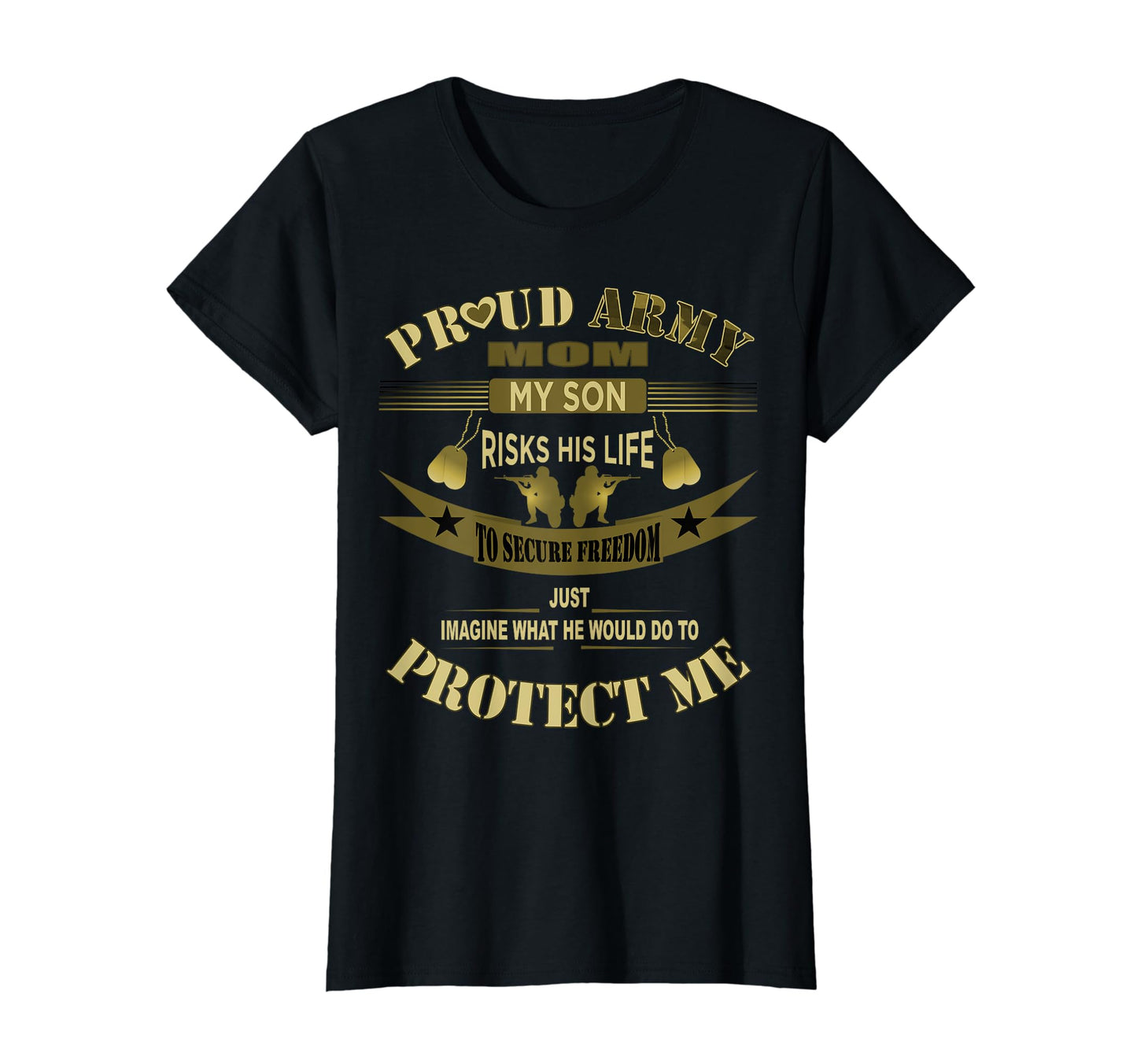 Womens Proud Army Mom Army Mother T-Shirt - Fun Novelty Design Unisex - T-Shirt, Sweatshirt, Hoodie