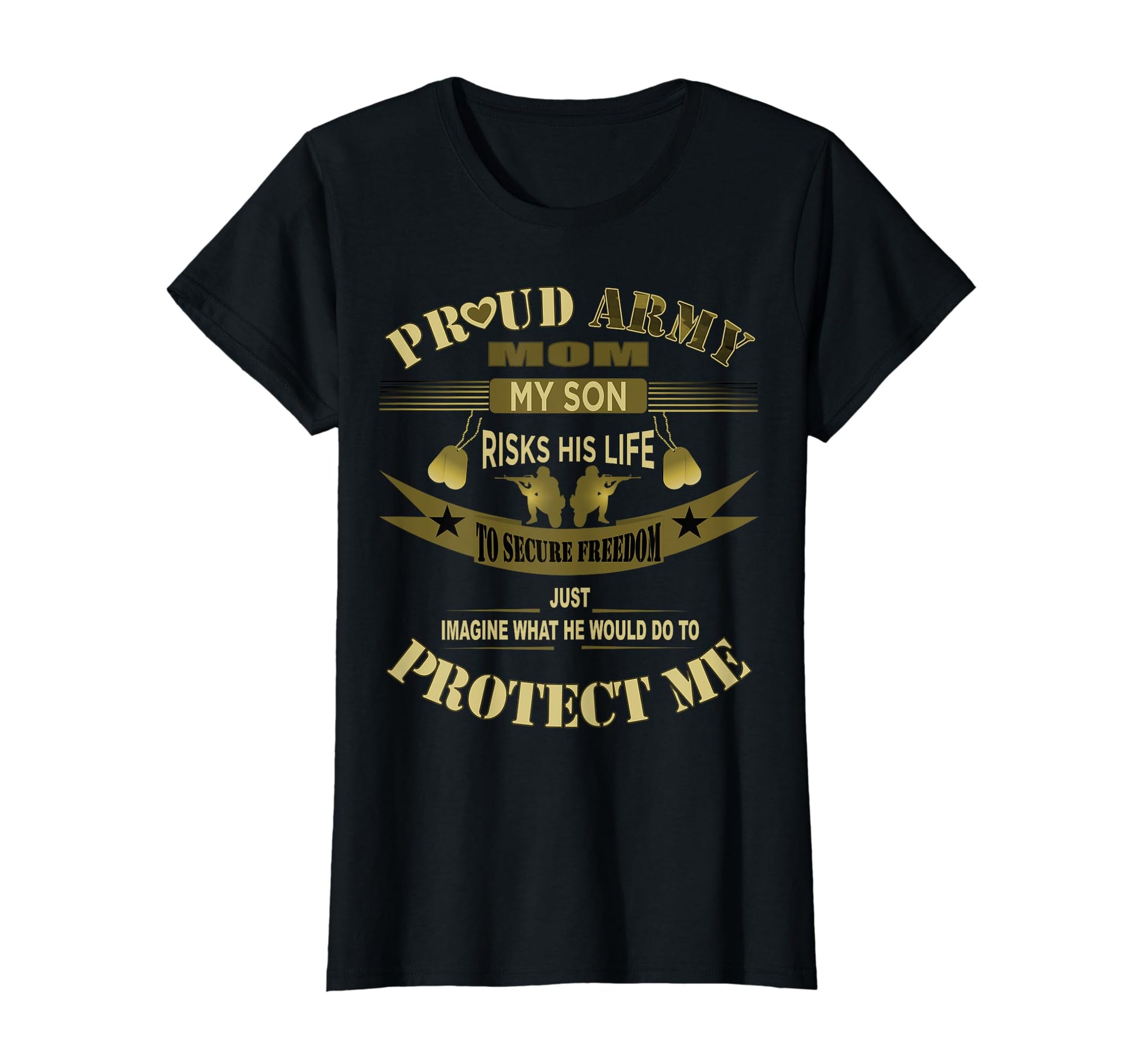Womens Proud Army Mom Army Mother T-Shirt - Fun Novelty Design Unisex - T-Shirt, Sweatshirt, Hoodie