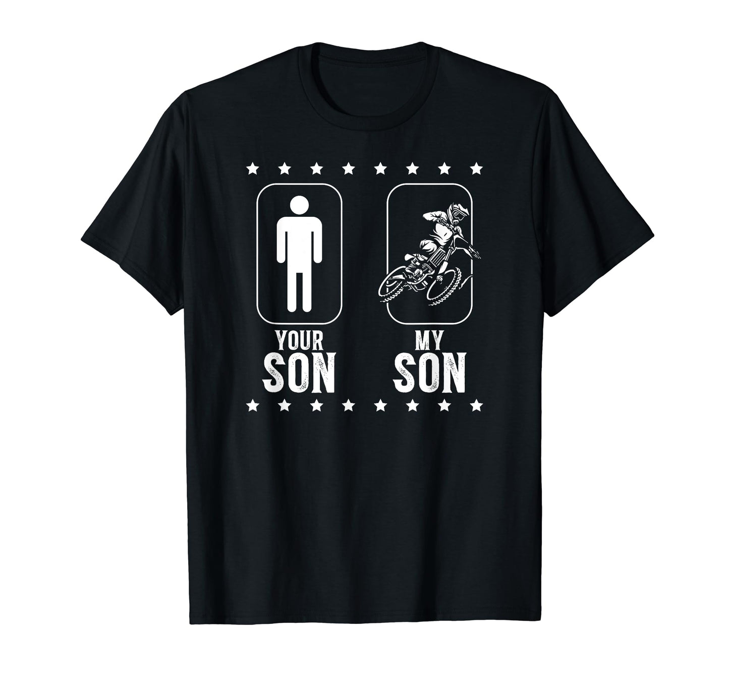 My Son Dirt Bike Dad Dirt Biker Father T-Shirt - Aesthetic Graphic Unisex - T-Shirt, Sweatshirt, Hoodie