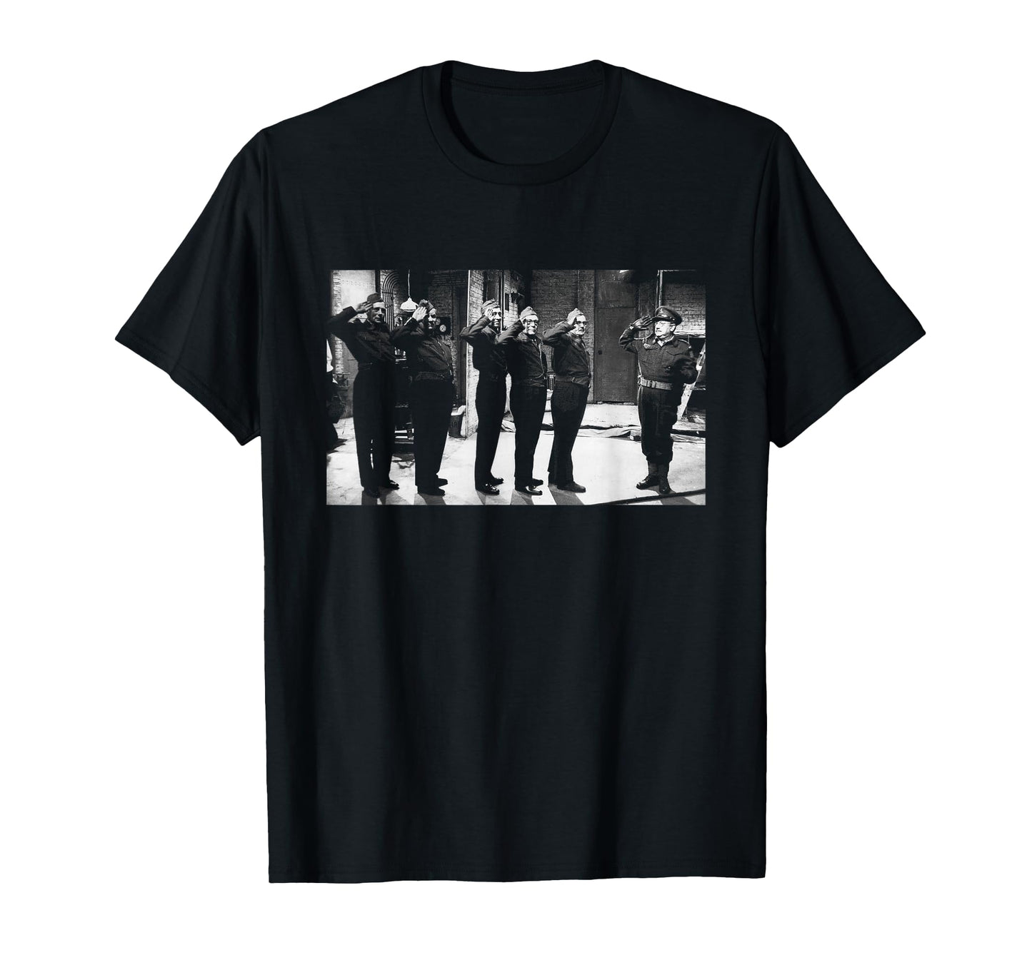 Dads Army Captain Mainwaring Salutes T-Shirt - Custom Art Print Men Women - T-Shirt, Sweatshirt, Hoodie