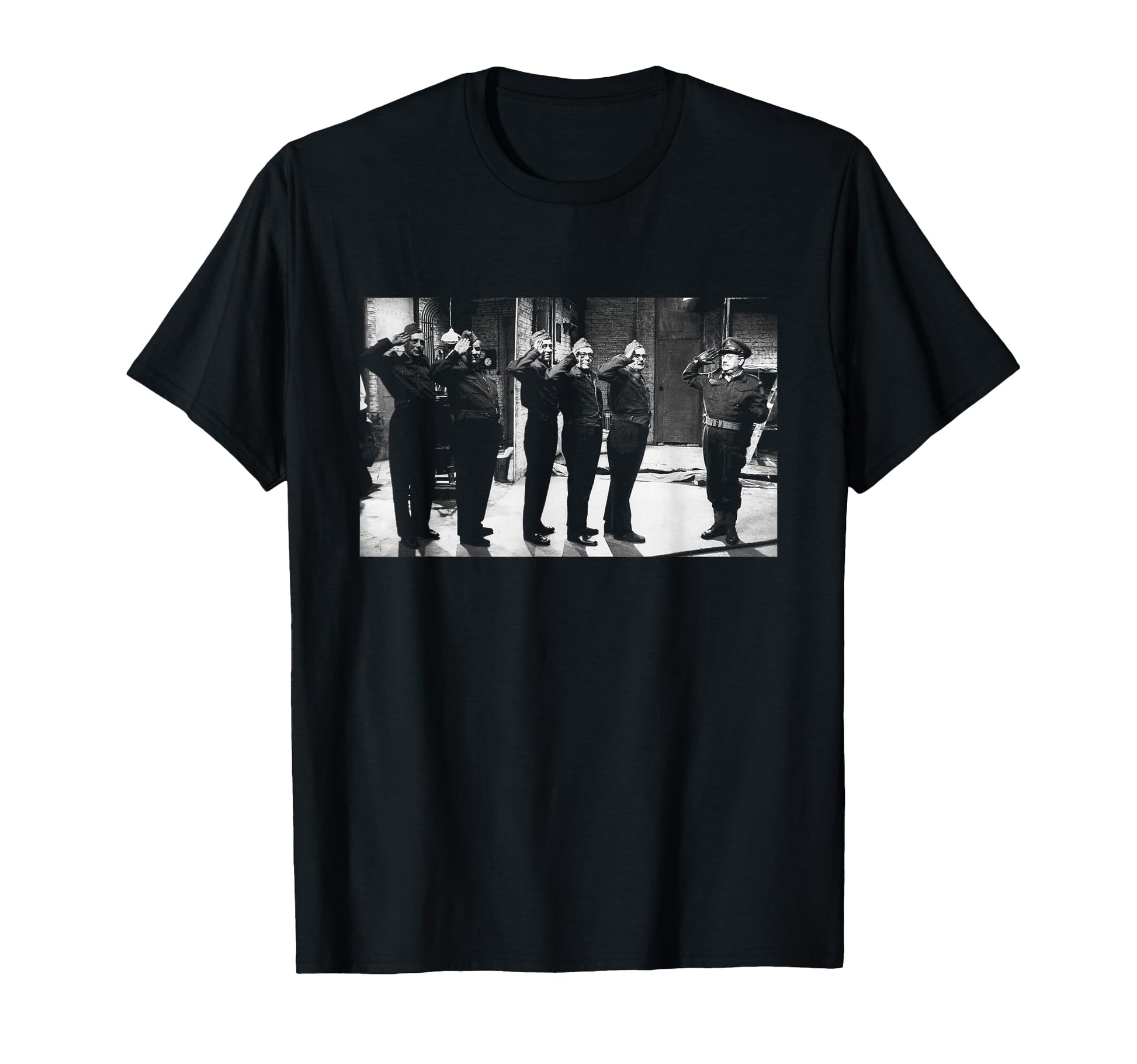 Dads Army Captain Mainwaring Salutes T-Shirt - Custom Art Print Men Women - T-Shirt, Sweatshirt, Hoodie