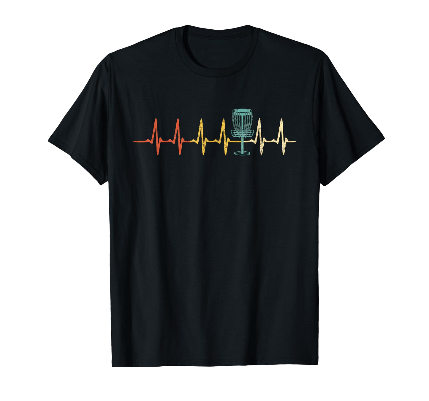 Disc Golf Heartbeat Disc Golf Dad T-Shirt - Novelty Apparel for Adults - T-Shirt, Sweatshirt, Hoodie