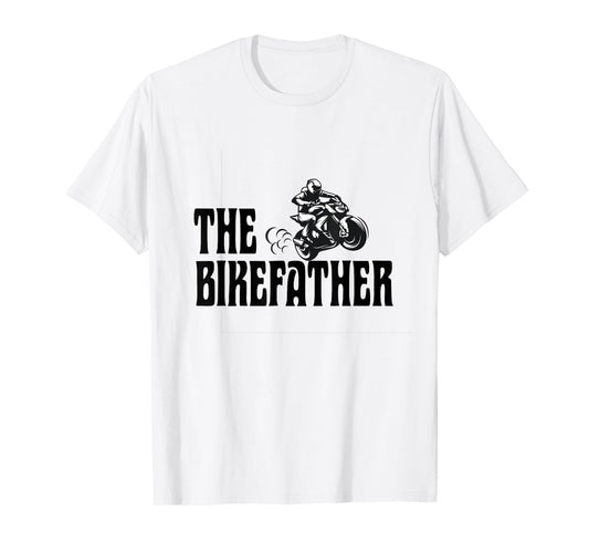 Biker Biker Dad Bikefather Funny Muscle T-Shirt - Graphic Print for Adults - T-Shirt, Sweatshirt, Hoodie