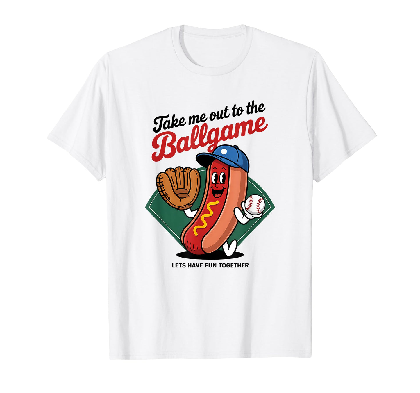 Baseball Mom Take Me Out To Ball Game T-Shirt - Minimalist Print Unisex - T-Shirt, Sweatshirt, Hoodie
