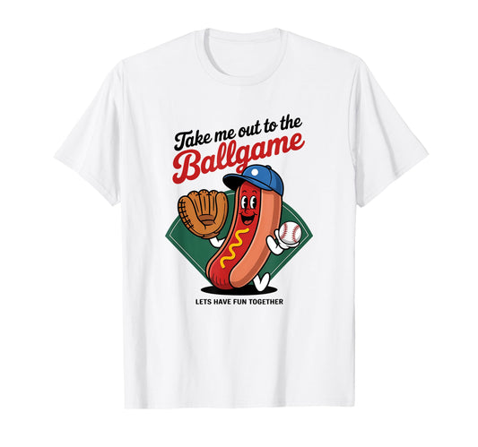 Baseball Mom Take Me Out To Ball Game T-Shirt - Minimalist Print Unisex - T-Shirt, Sweatshirt, Hoodie