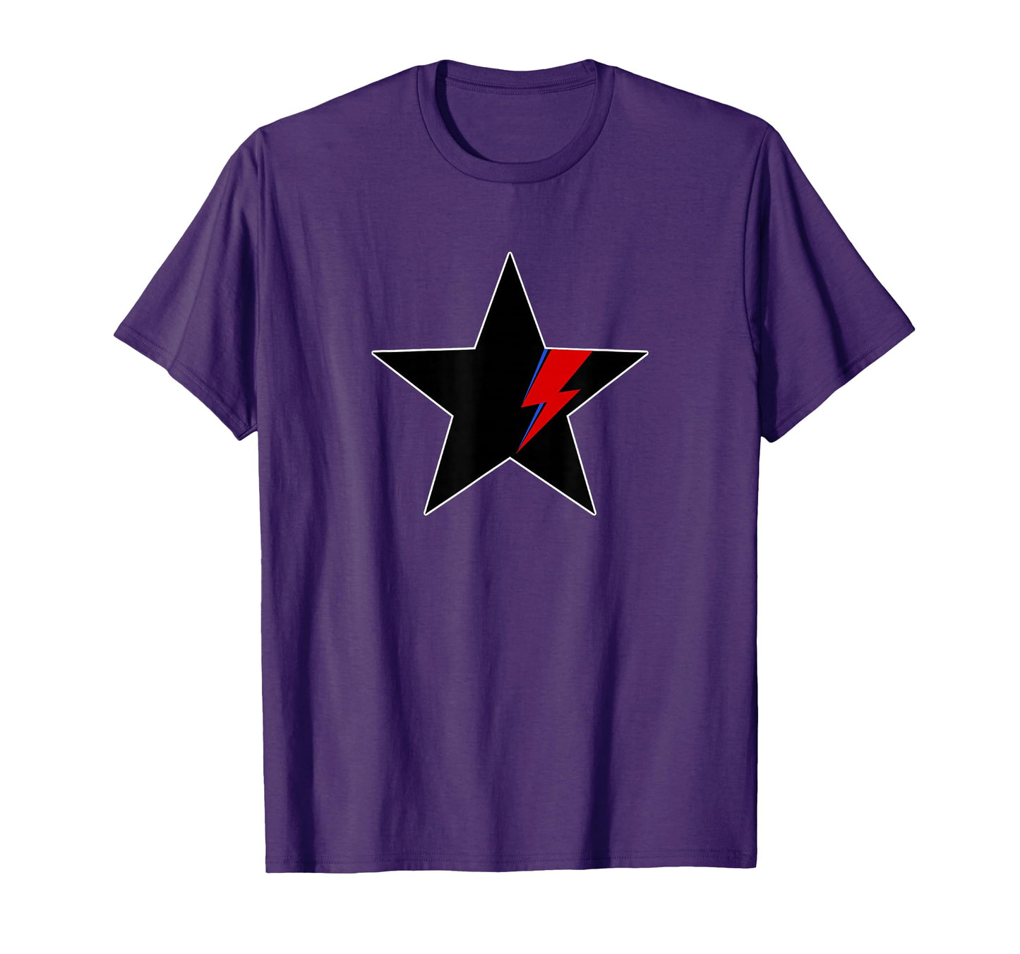 Black Star Red And Blue Flash Starman T-Shirt - Trendy Graphic Unisex - T-Shirt, Sweatshirt, Hoodie