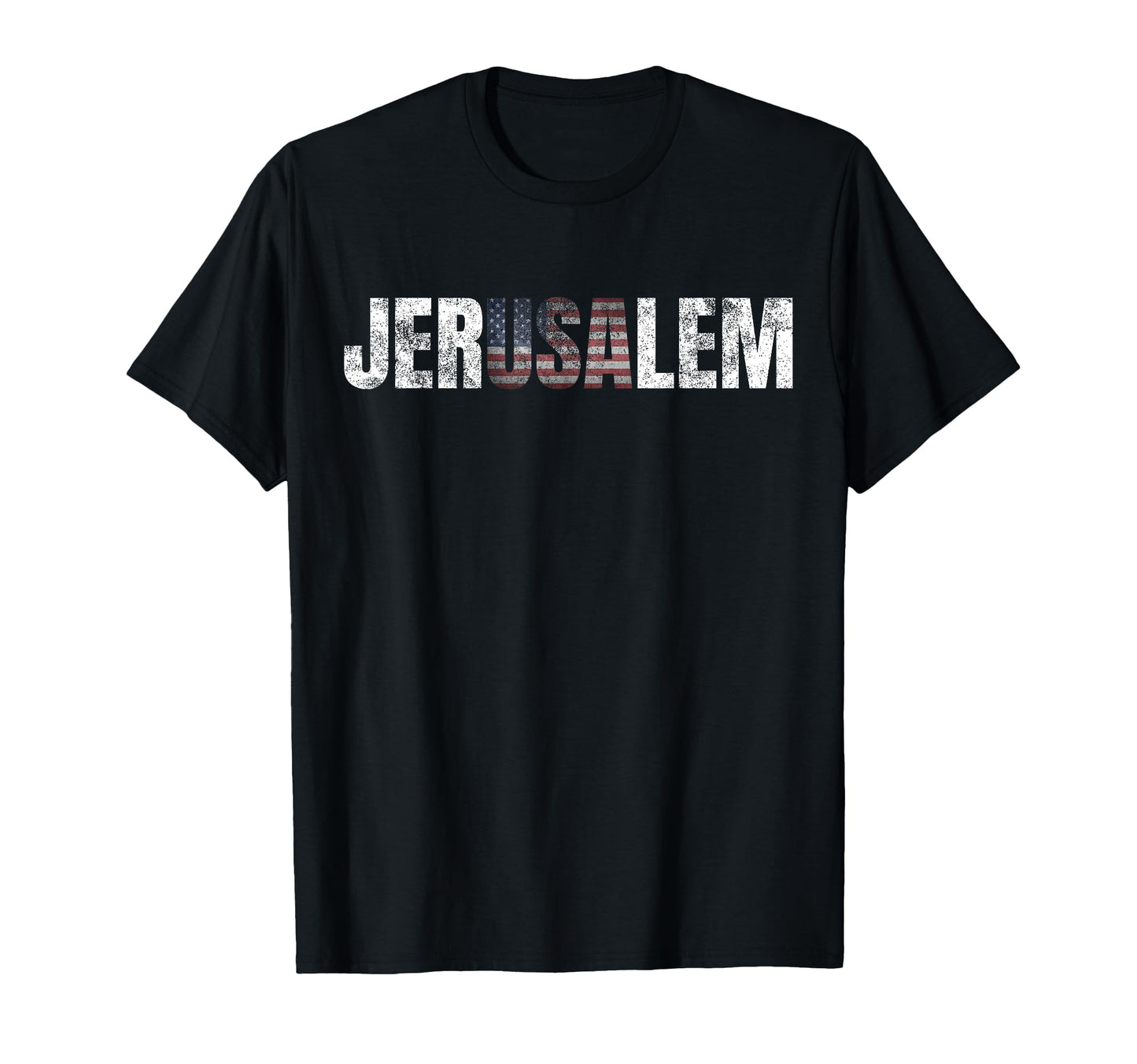 Distressed Jerusalem Jewish Israeli Gift T-Shirt - Streetwear Style Unisex - T-Shirt, Sweatshirt, Hoodie