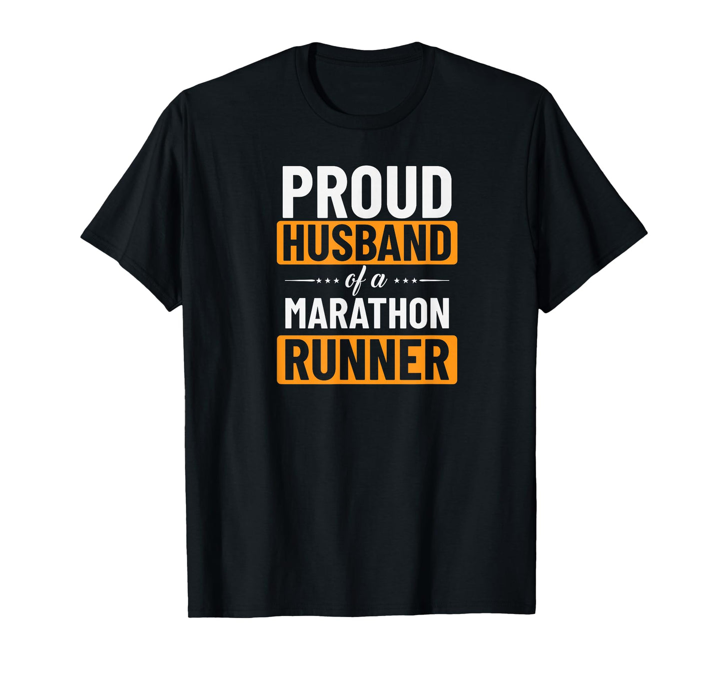 Proud Husband Marathon Runner T-Shirt - Custom Art Print Unisex - T-Shirt, Sweatshirt, Hoodie
