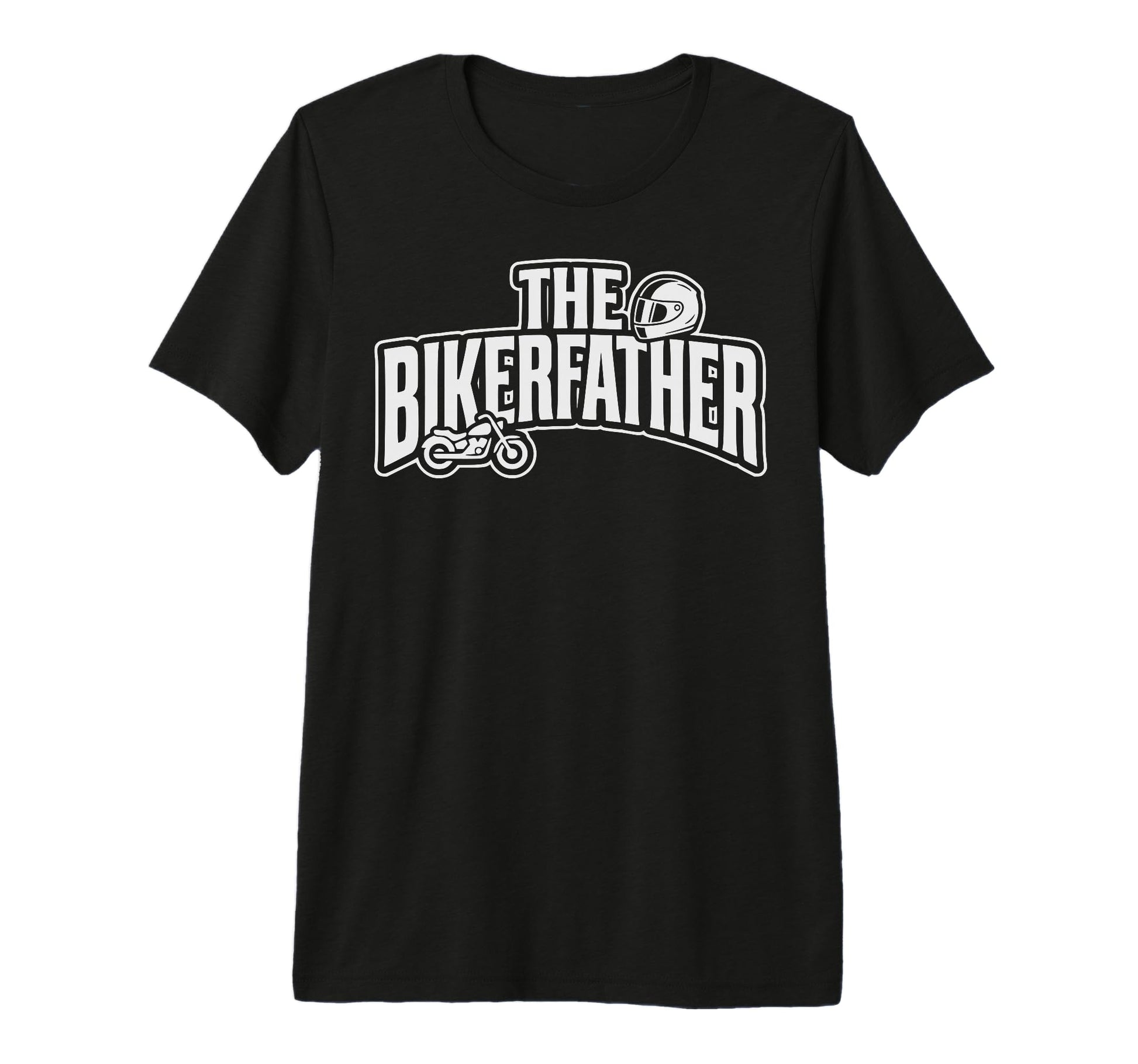 Bikerfather Motorcycle Dad Rider T-Shirt - Fun Novelty Design Men Women - T-Shirt, Sweatshirt, Hoodie