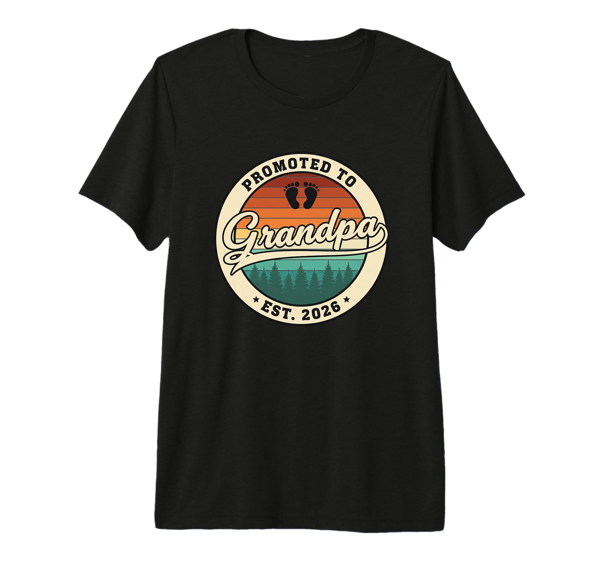 Parent Promoted To Grandpa Est 2026 T-Shirt - Trendy Graphic Unisex - T-Shirt, Sweatshirt, Hoodie