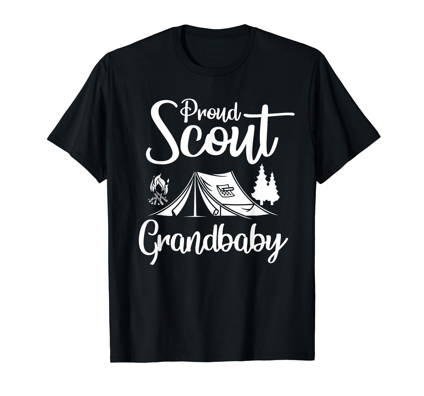 Proud Scout Grandbaby Camping T-Shirt - Fun Novelty Design Men Women - T-Shirt, Sweatshirt, Hoodie